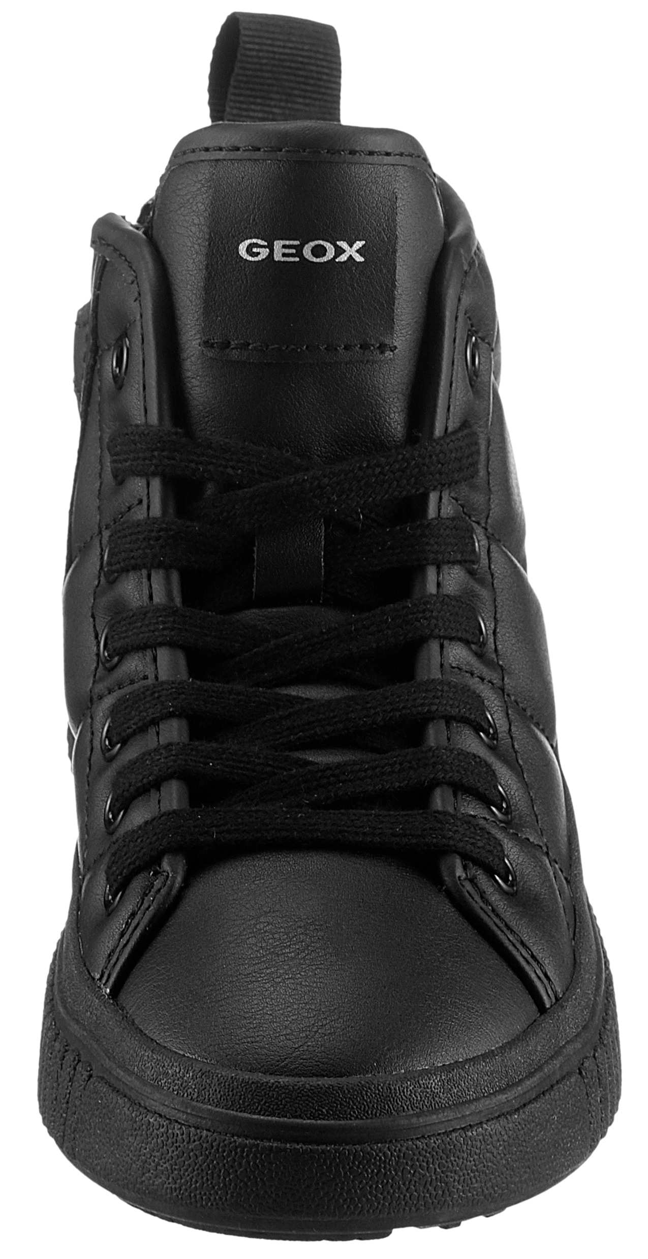 Geox Sneaker »J LAQUINNY GIRL B«, High Top Sneaker, Schnürboots, Freizeitschuh mit Reissverschluss