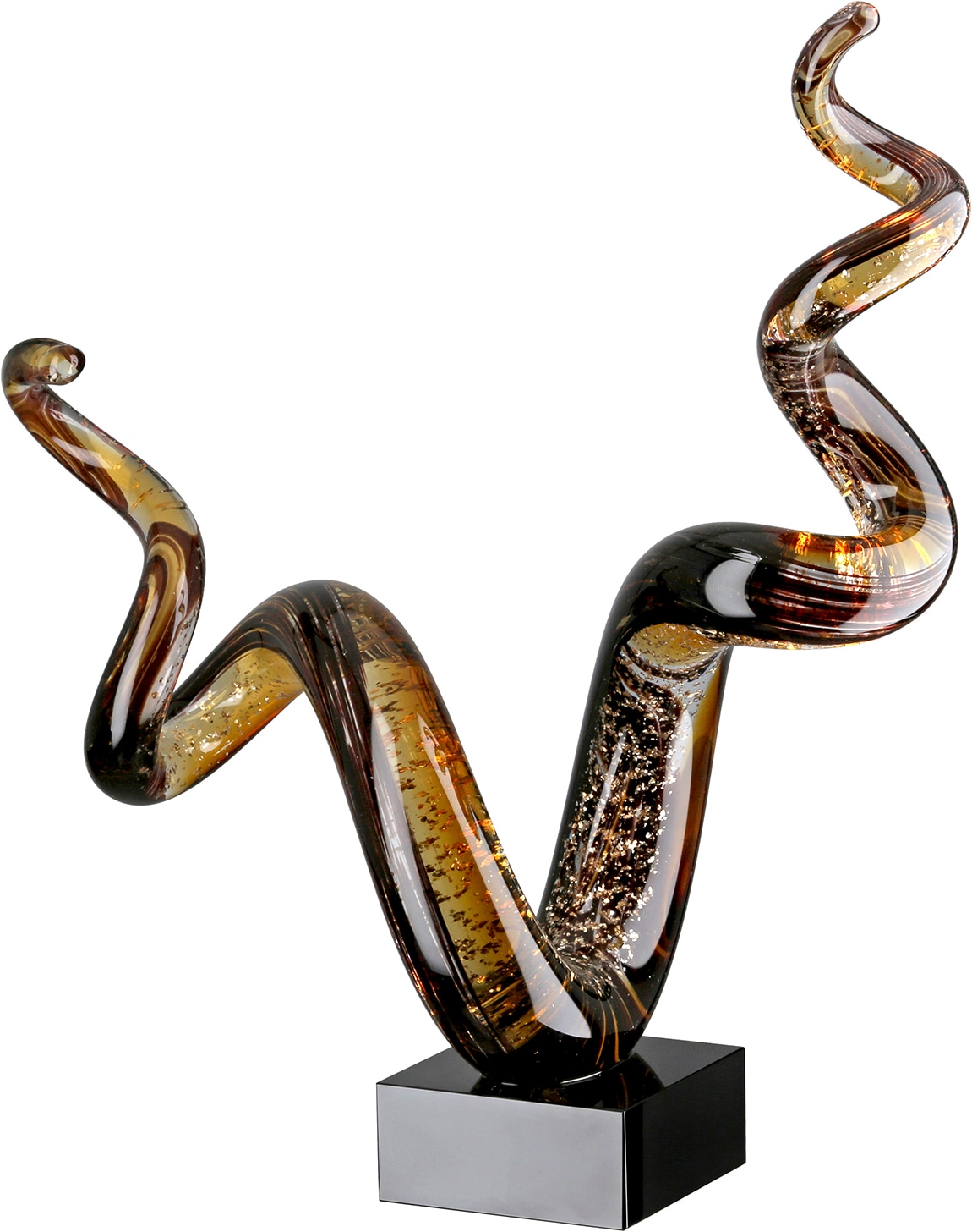 Image of GILDE Skulptur "Skulptur Tabas schwarz" Abstrakt modern Designskulptur Dekoobjekt Wohnzimmerdeko
