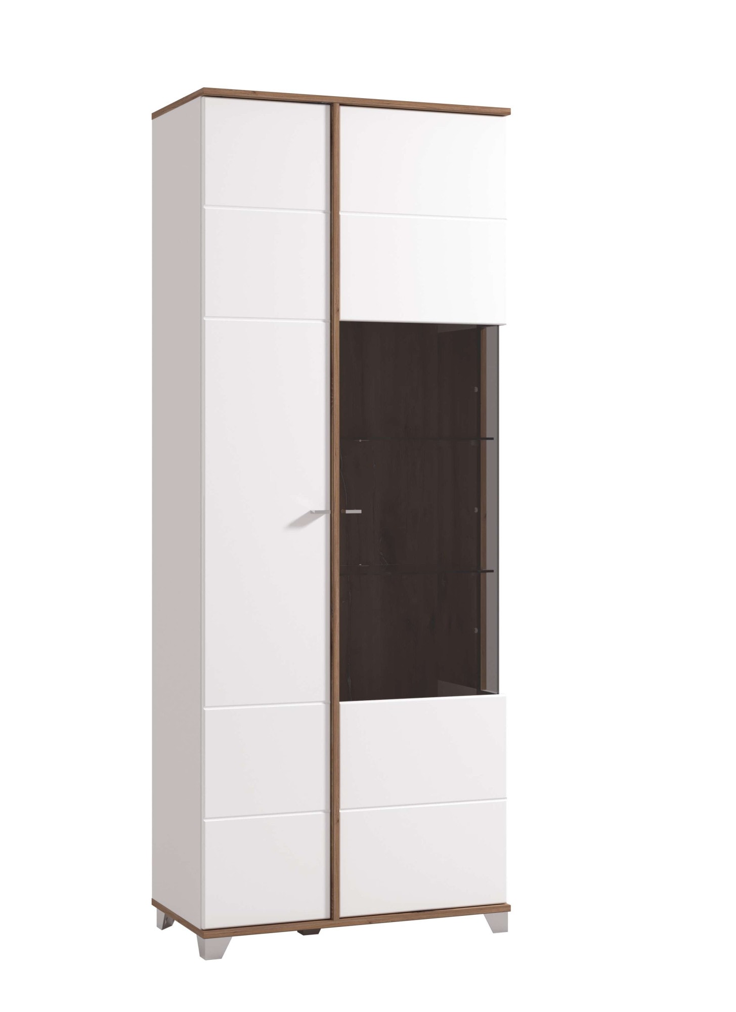 INOSIGN Vitrine »Burgundy Vitrinenschrank, Standvitrine, Showcase« Hochglanzfronten, Glastür, Komplettes Innenleben