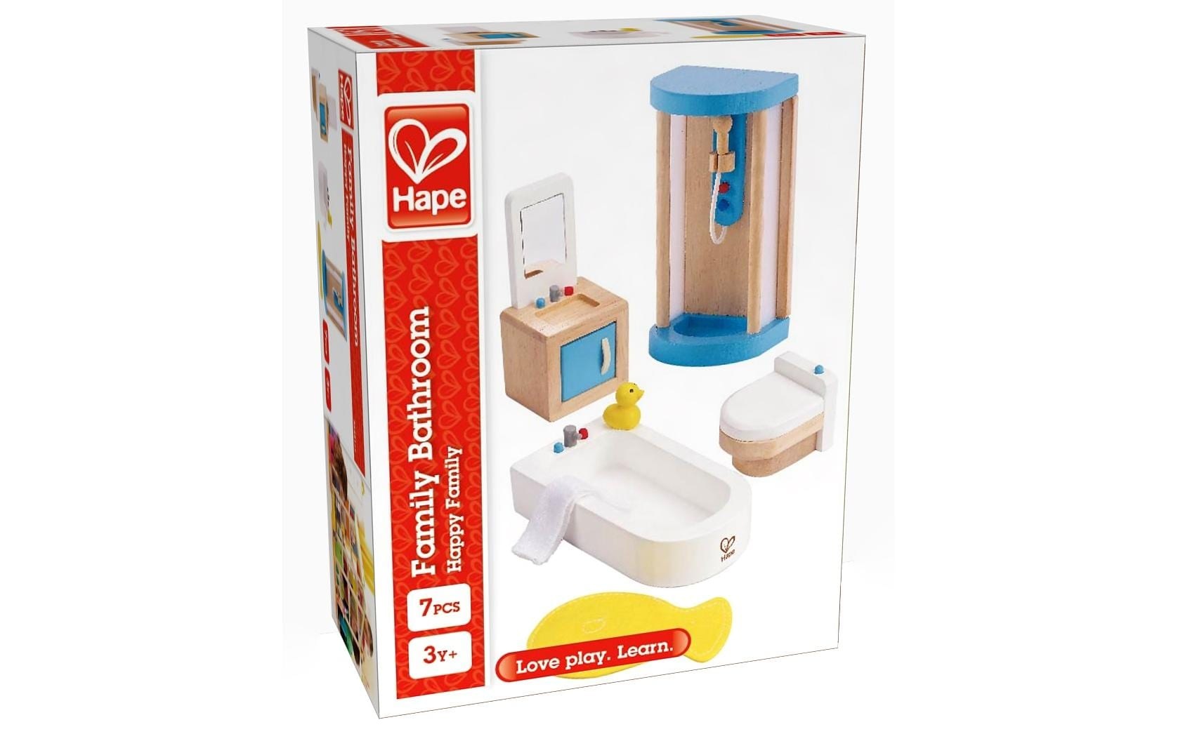Hape Puppenmöbel »Familienbad 7tlg.«