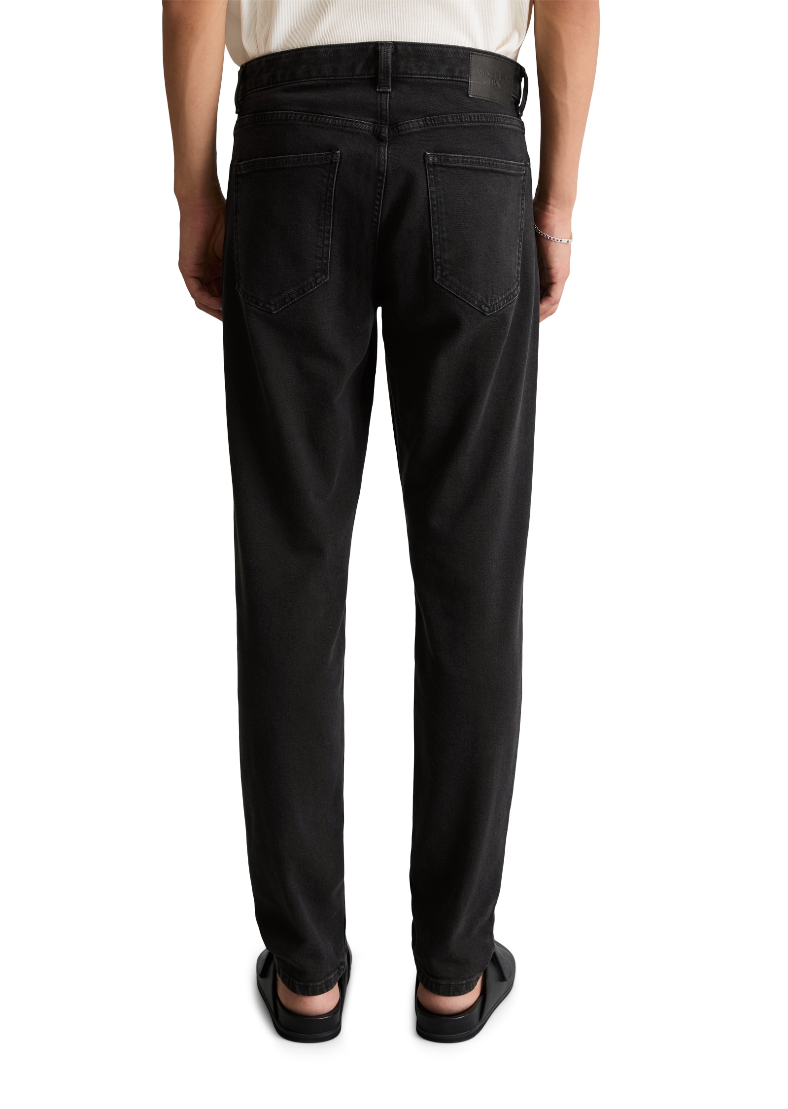 Marc O'Polo DENIM Jeans taille basse modèle Aric tapered en mélange coton bio