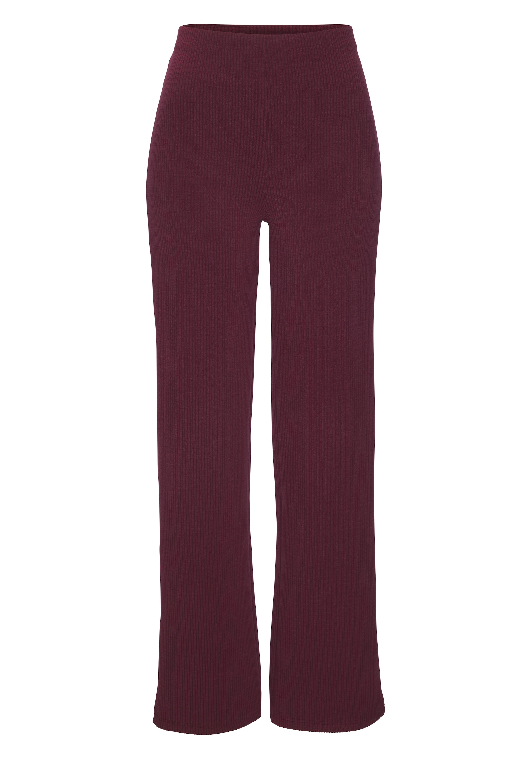 LASCANA ACTIVE Pantalon de sport  aus elastischer Rippstruktur