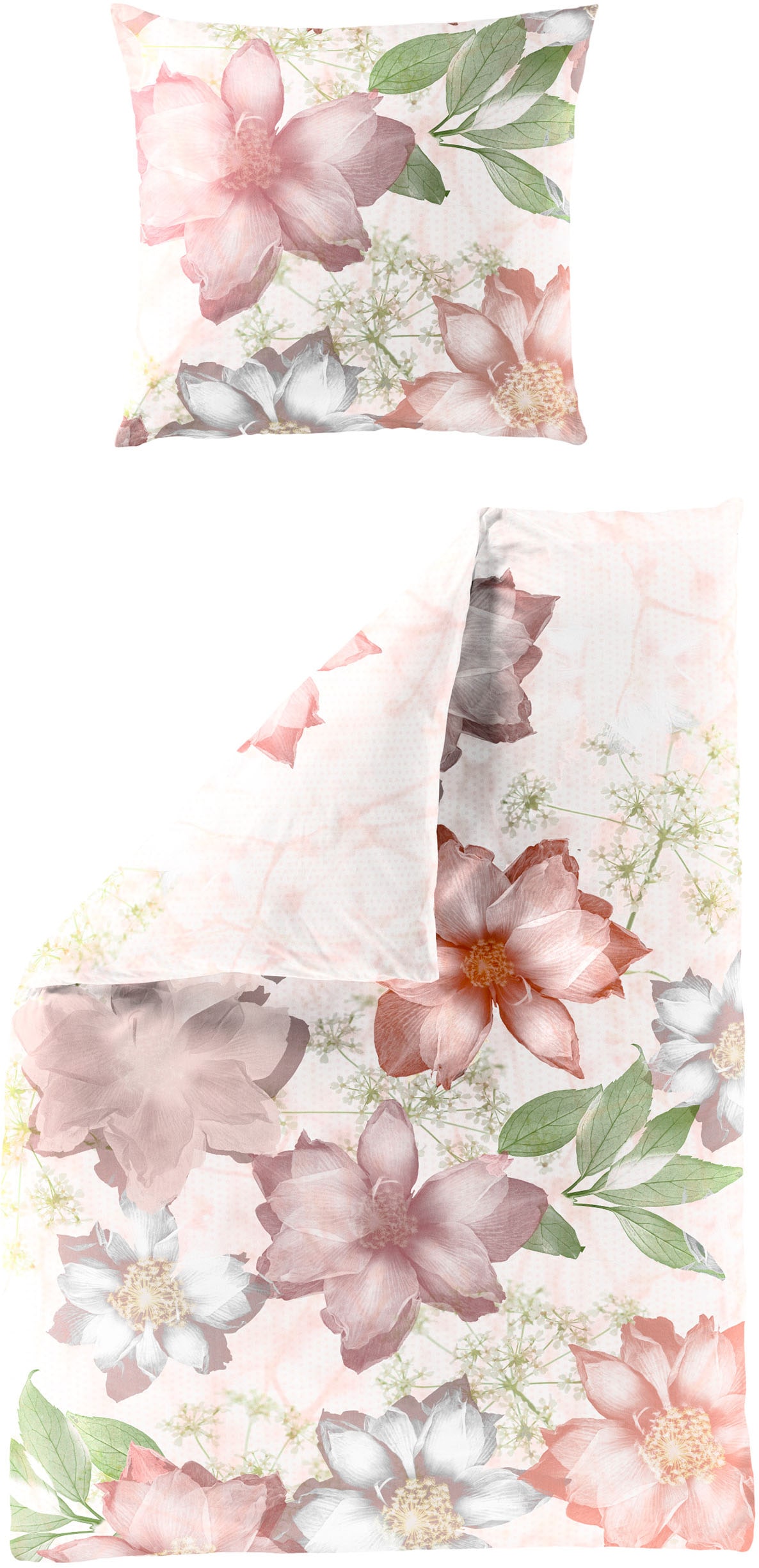 Image of BIERBAUM Bettwäsche "5306" 2 Stk. Mako-Satin, 100 % Baumwolle, pflegeleicht, hochwertiger Digitaldruck