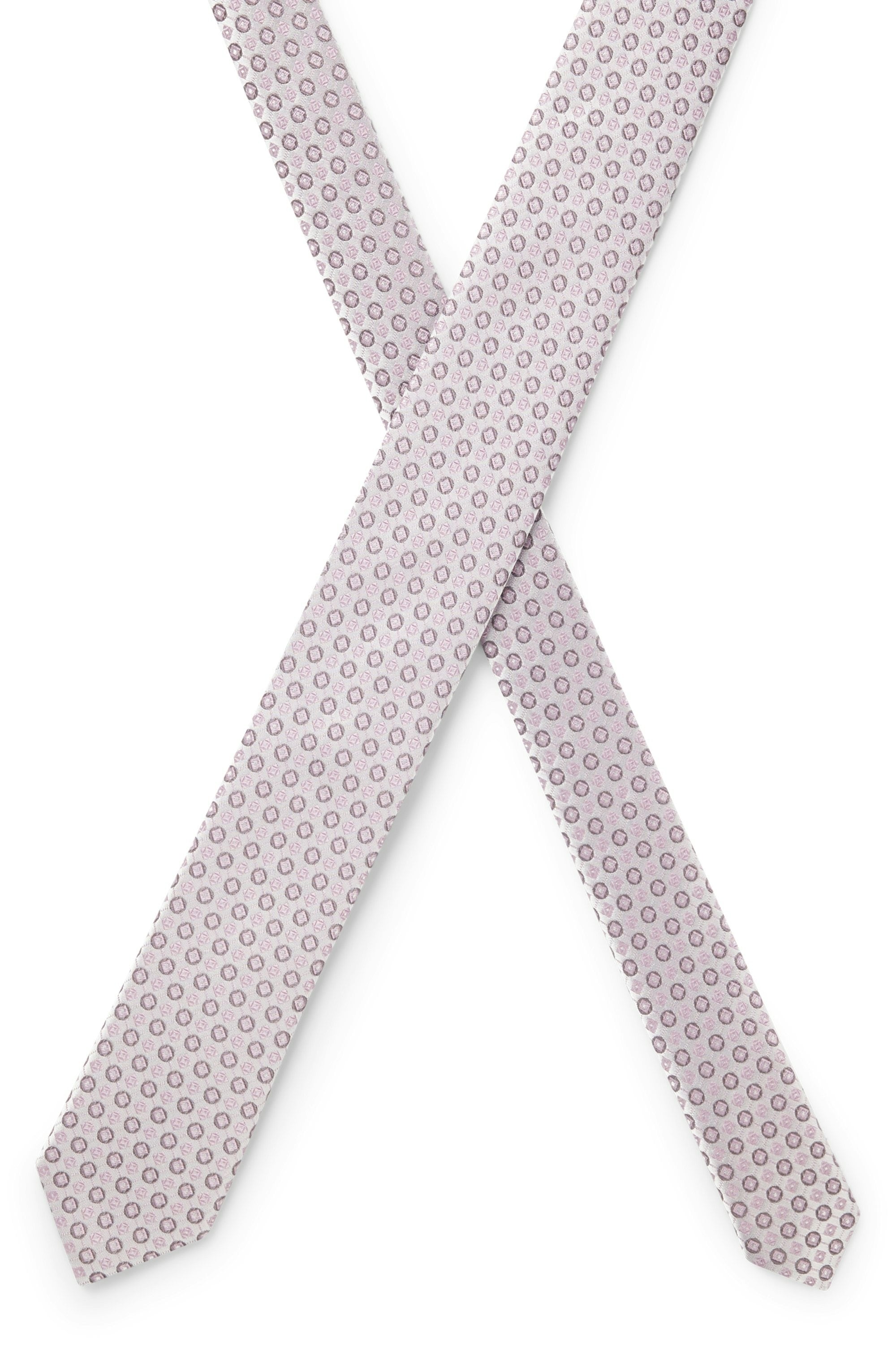 BOSS Krawatte »H-Tie 6 cm« aus einem Seiden-Mix mit Jacquard-Muster