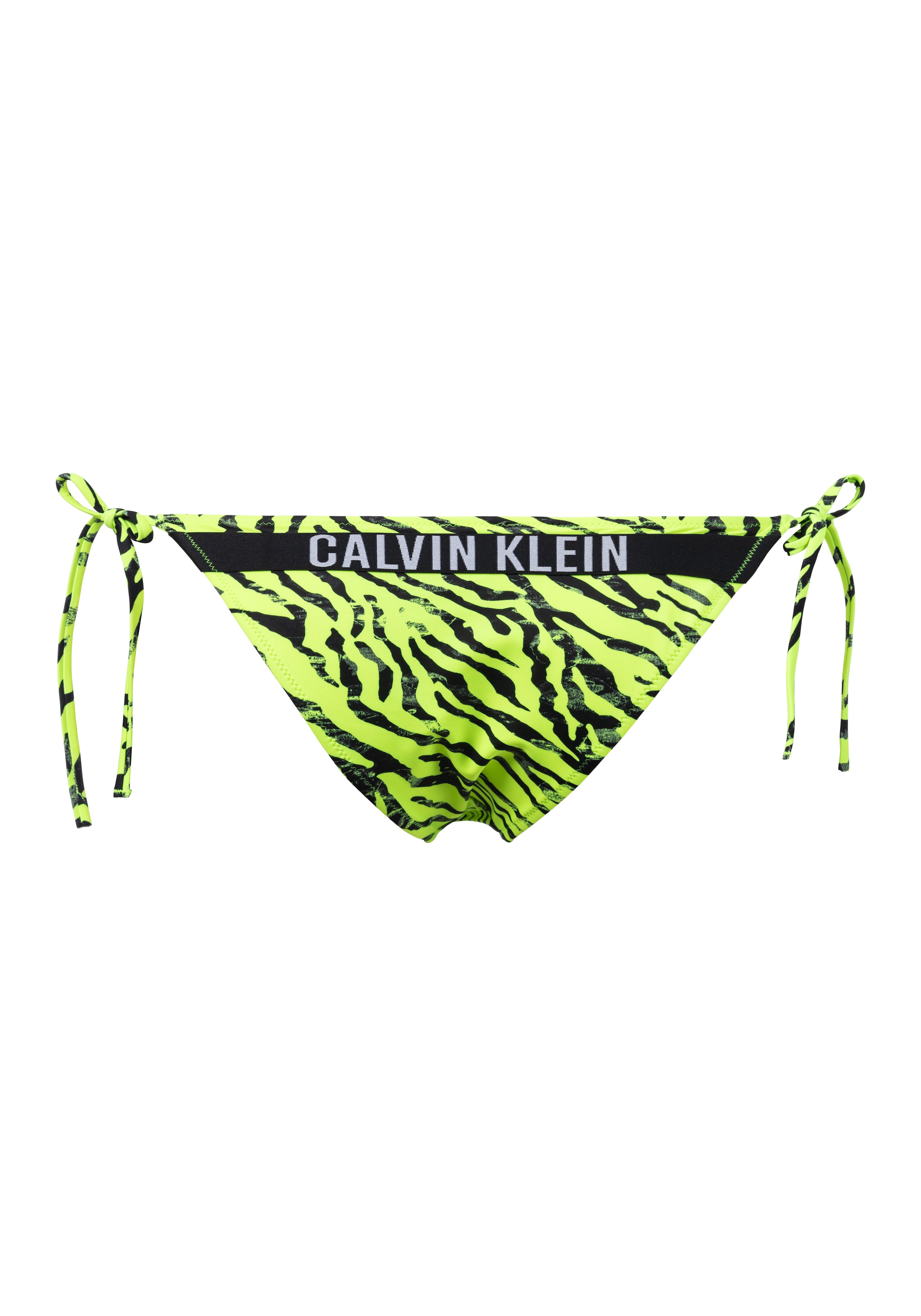 Calvin Klein Swimwear Bikini-Hose »STRING SIDE TIE-PRINT«, mit Logodetail