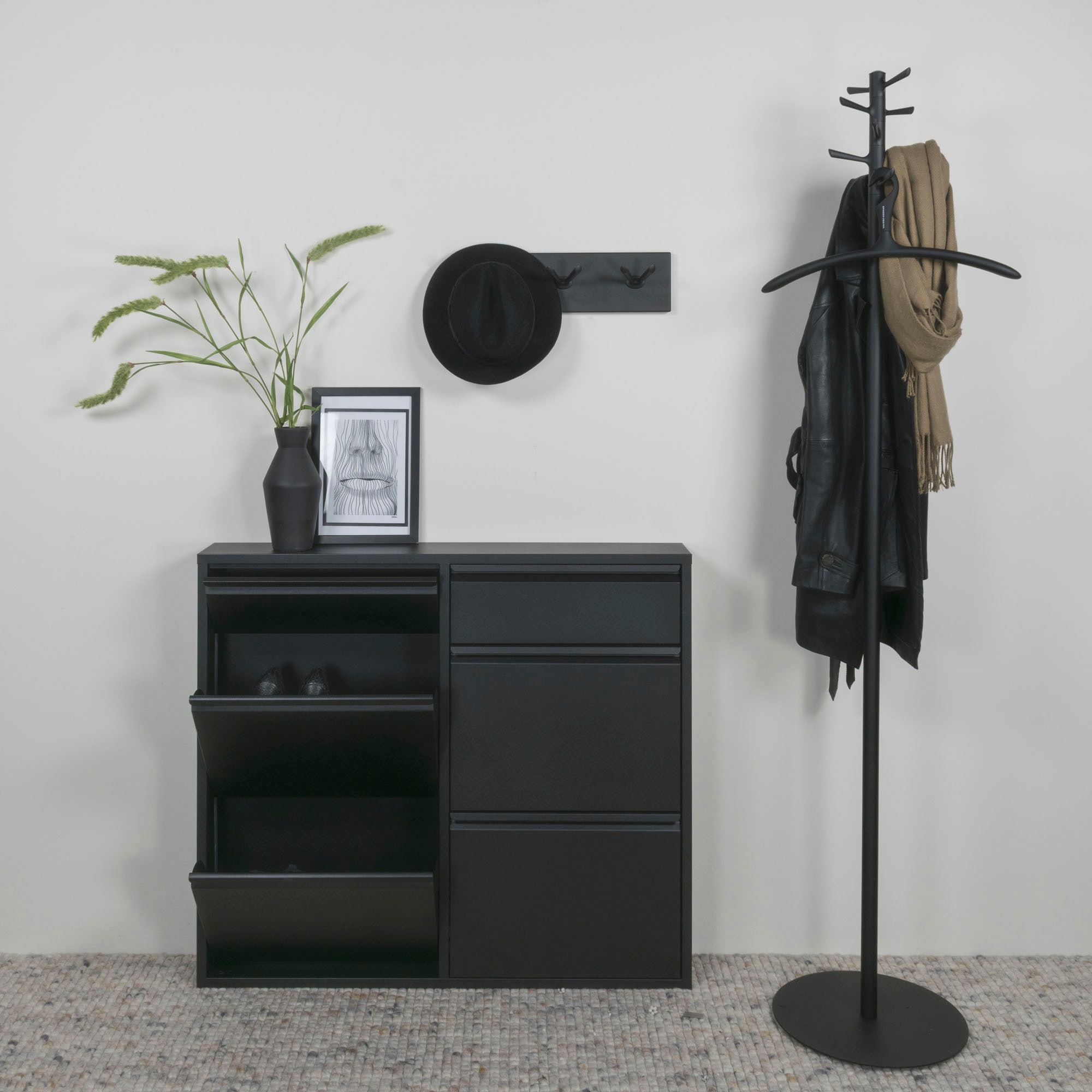 Spinder Design Armoire à chaussures »Billi« métal, largeur 98 cm