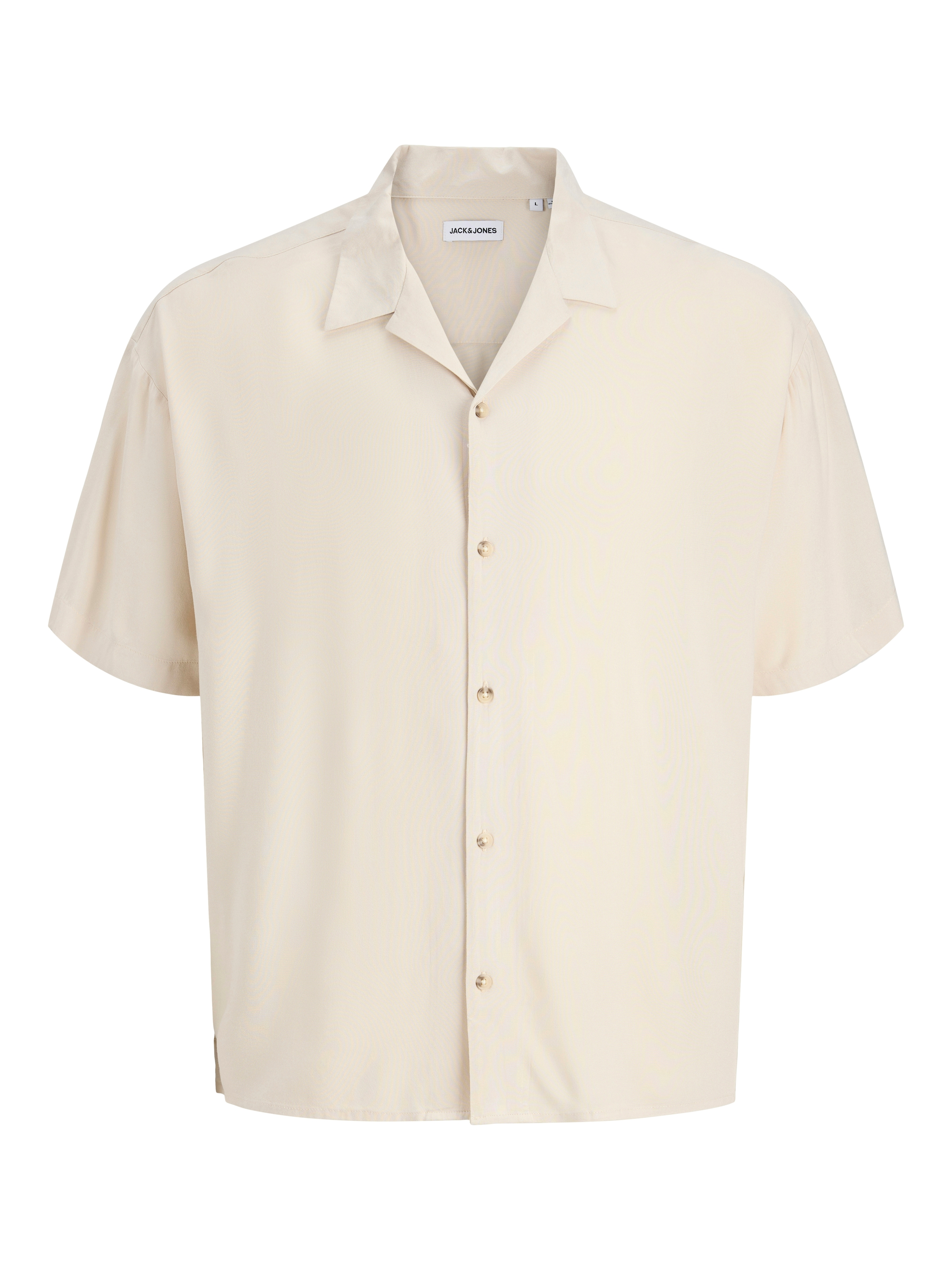 Jack & Jones Kurzarmhemd »JJEJEFF RESORT SOLID SHIRT SS SN« Viskose, loose fit