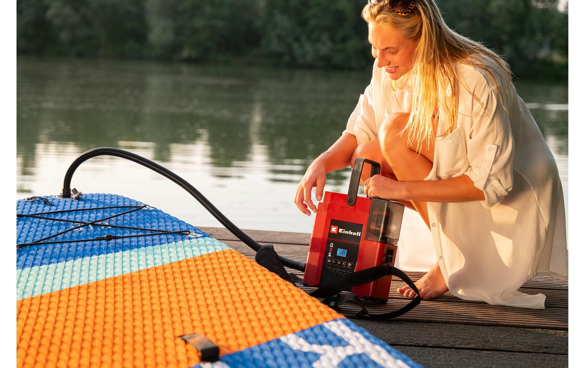 Einhell Compresseur »Einhell Akku-SUP-Kompressor 18/380 Solo 1.38 bar, 380 l/min«