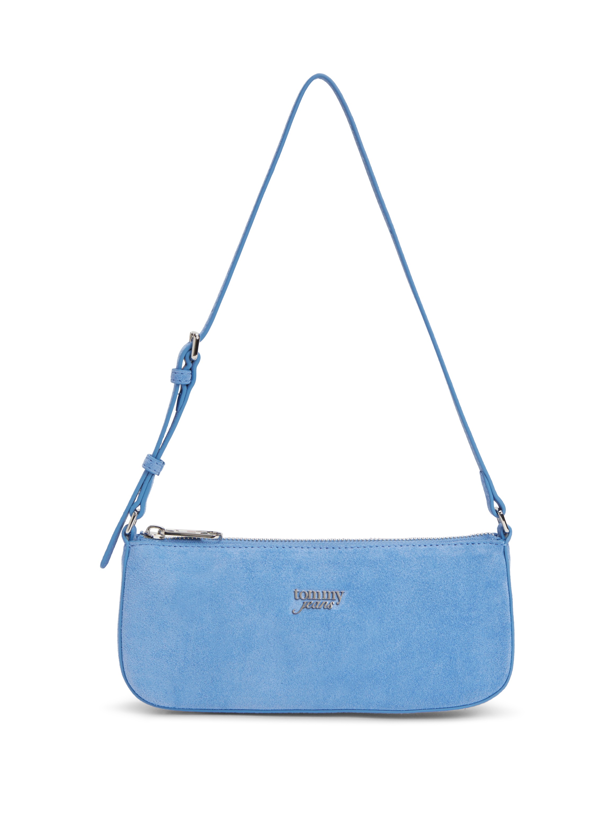 Image of Tommy Jeans Schultertasche "TJW MUST SUEDE SHOULDER BAG" Damen Umhängetasche, Handtasche, Mini Bag mit TH-Logo