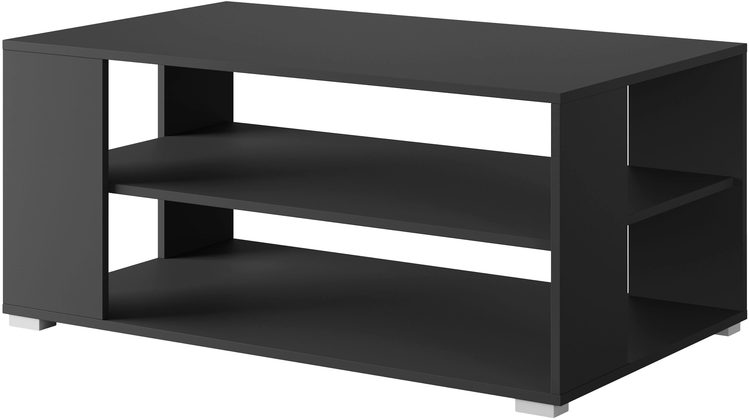 Home affaire Table basse »Kenia« 1 cuis tlg. Table basse rectangulaire, 100x66 cm, avec 2 étagères