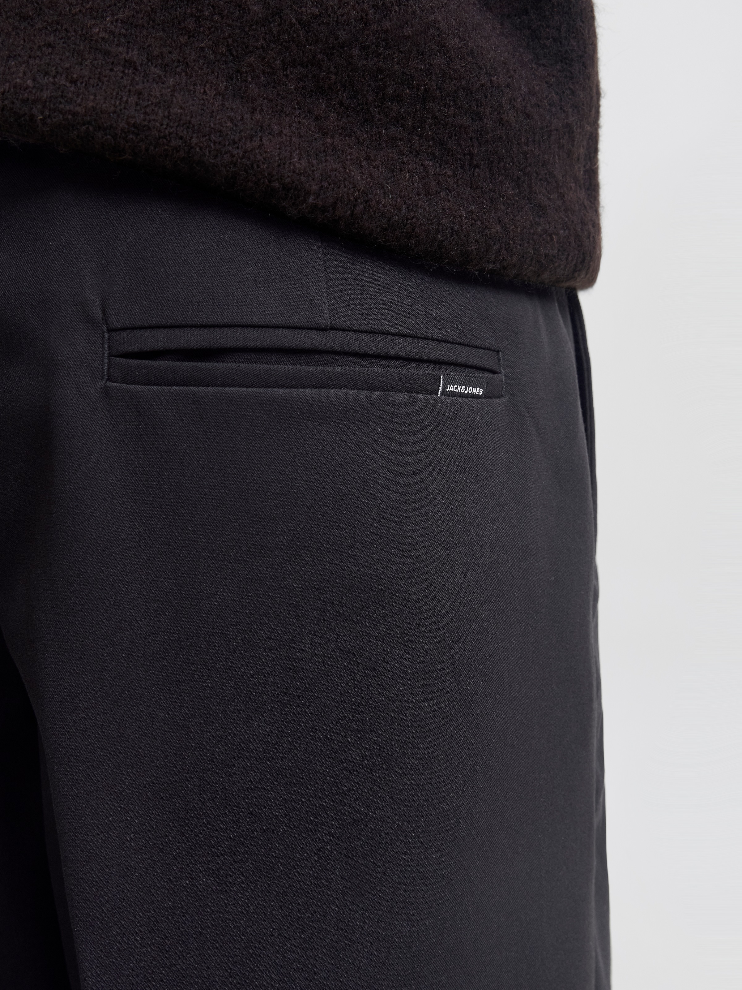 Jack & Jones Pantalon de costume »JPSTBILL TOBY CHINO NOOS«  Mélange de matières, coupe ample, taille basse