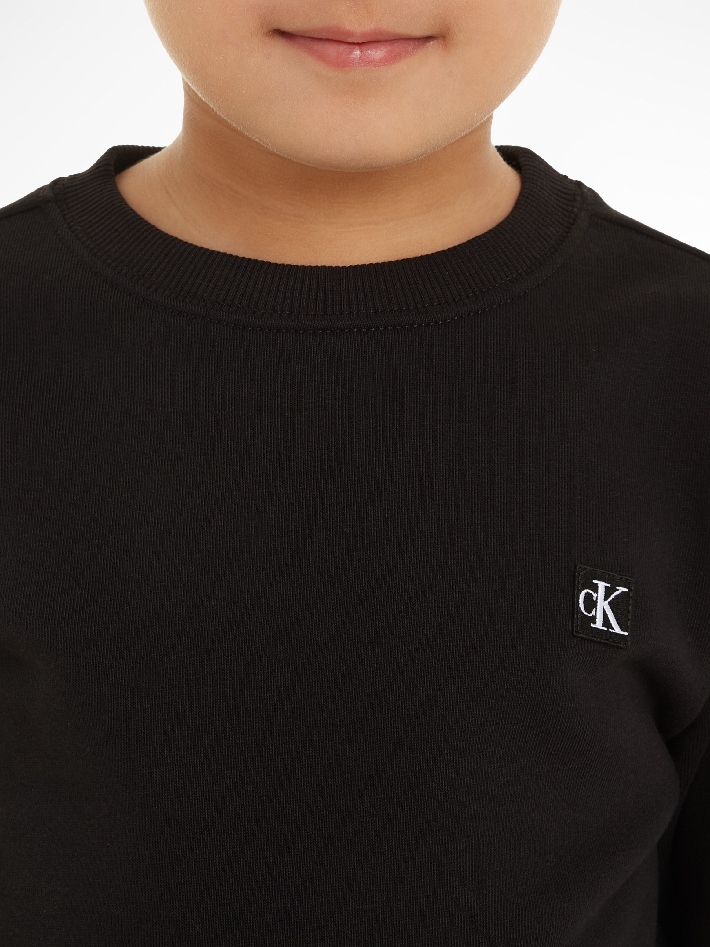 Calvin Klein Jeans Sweatshirt »MONOGRAM MINI BADGE CREWNECK«, für Kinder bis 16 Jahre