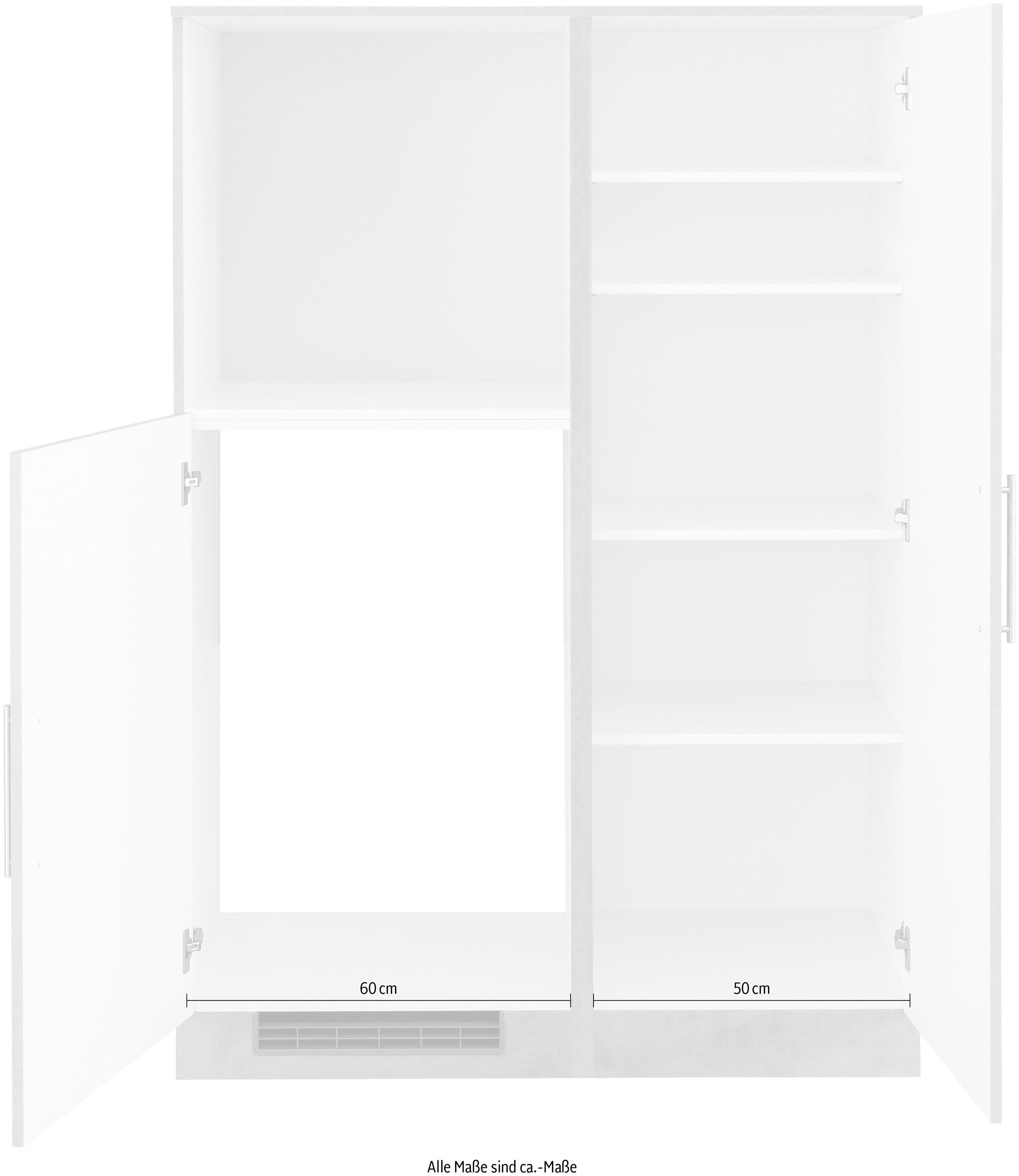 wiho Küchen Küche »"Cali"« Back-/Kühlmodul, wahlweise mit E-Geräten, Breite 110 cm