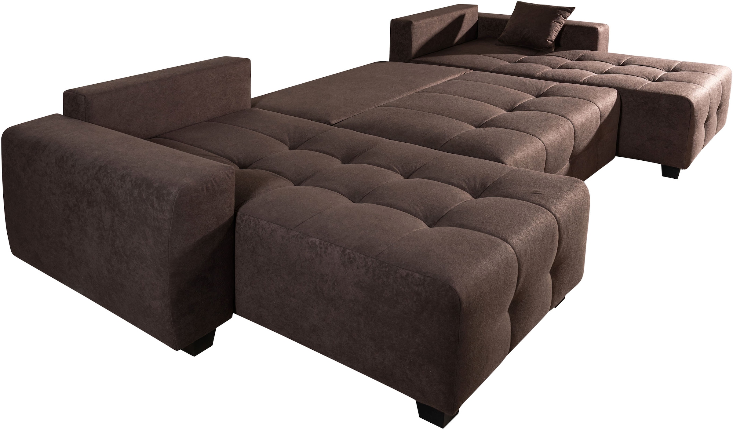 COLLECTION AB Paysage de salon »Bella U-Form, Breite 314 cm« Wonlandschaft, Schlaffunktion,Bonnelfederkern,Rückenkissen