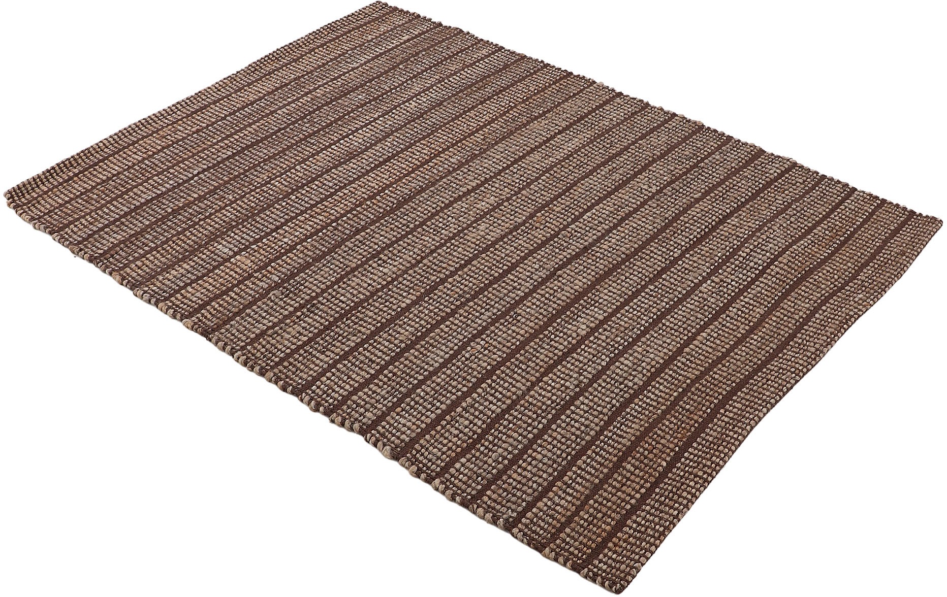 carpetfine Teppich »Lara«, rechteckig, 6 mm Höhe, Wendeteppich aus Jute/Baumwolle, Wohnzimmer