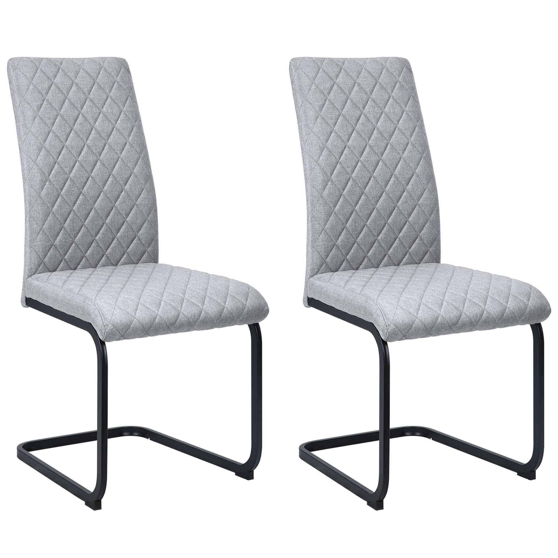Image of GOODproduct Esszimmerstuhl "Valbourg" () Freischwinger, gepolsterte Rückenlehne und Sitzfläche, 2er Set