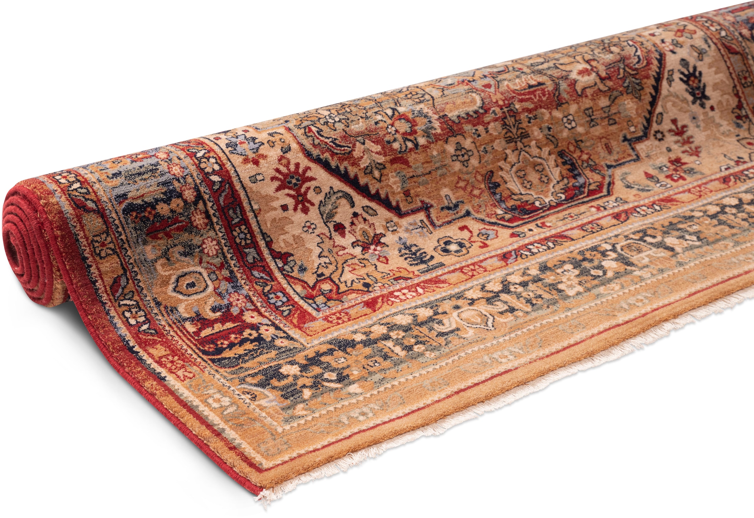 THEKO Wollteppich »Saharna 7518« rechteckig 12 mm Höhe reine Wolle, Orient-Optik, mit Fransen