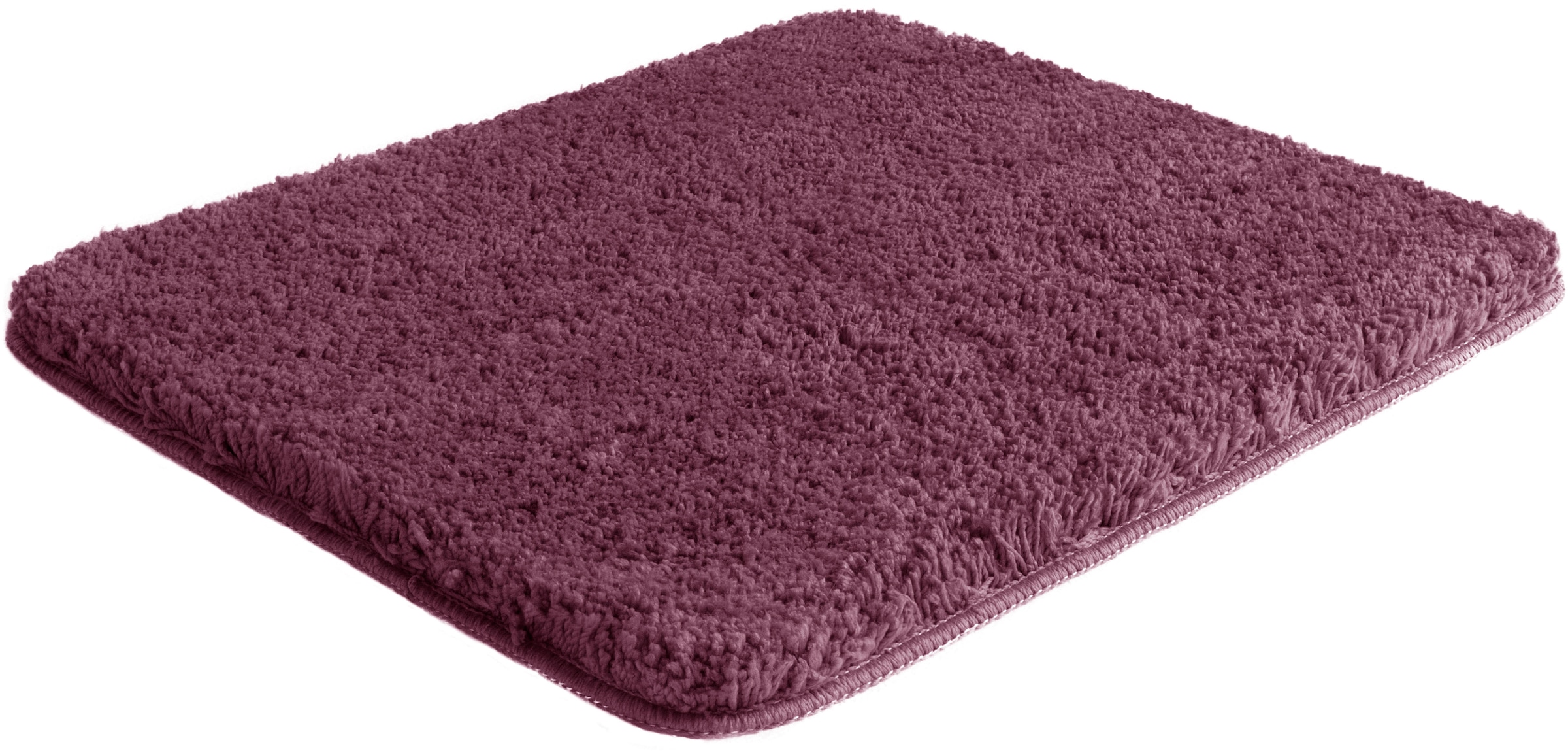 my home Badematte »Sanremo, Badvorleger, Badezimmer Teppich, sehr weich«, rutschhemmend beschichtet, fussbodenheizungsgeeignet-schnell trocknend, Badteppich, unifarben, rechteckig, rund & als 3-tlg. Set erhältlich