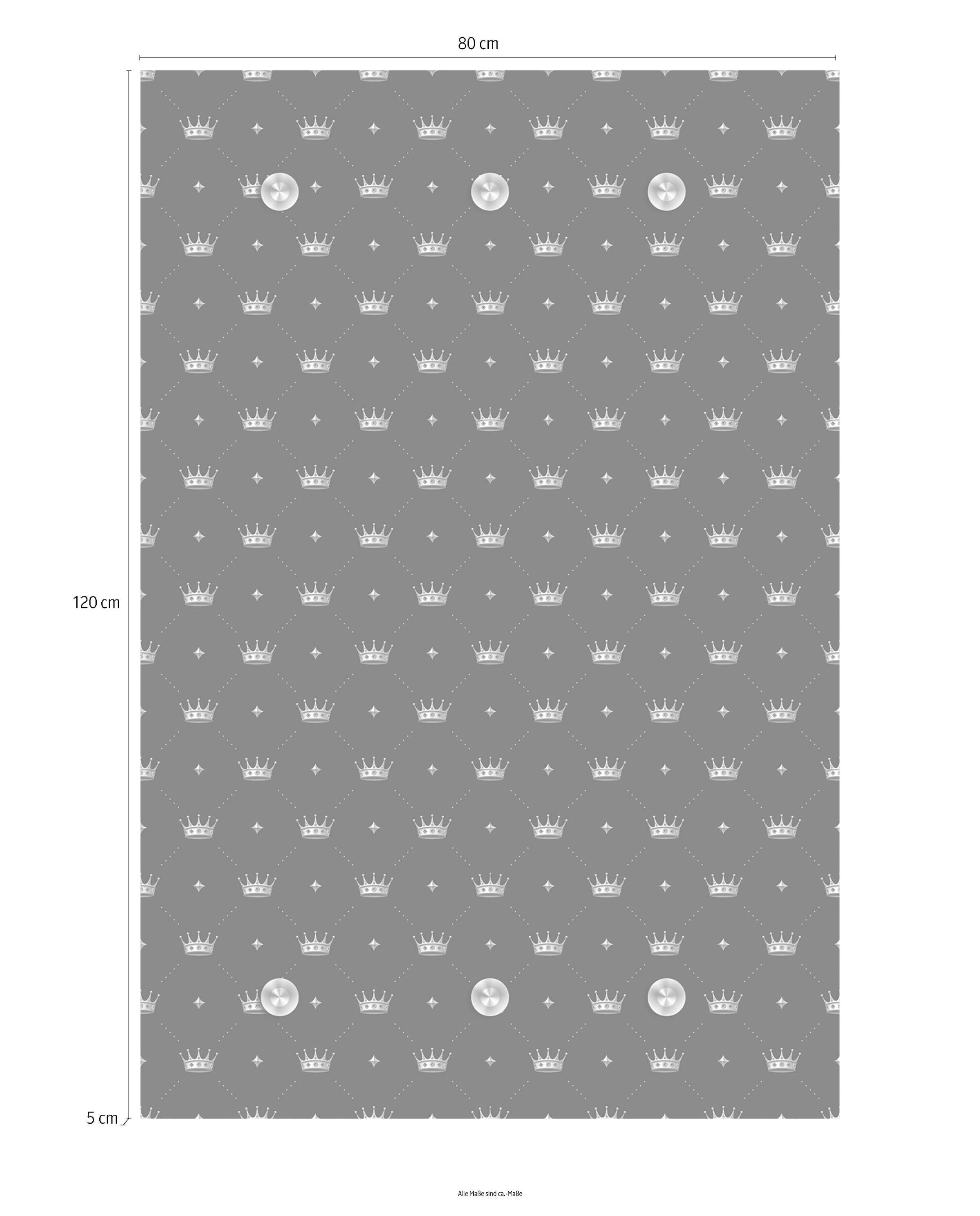 queence Barre de penderie »Kronen« mit 6 Haken, 80 x 120 cm