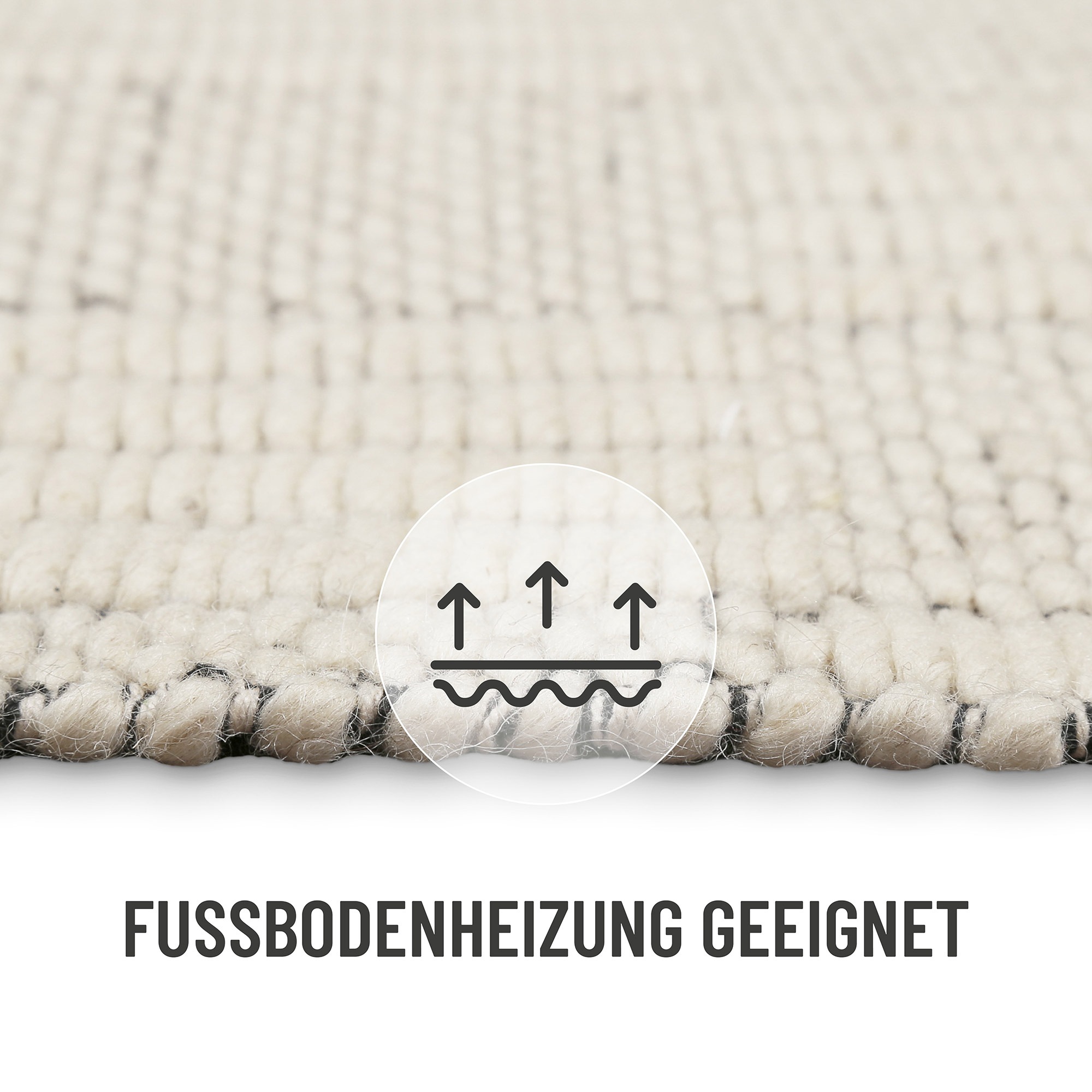 Wecon home Teppich »Lani« rechteckig 8 mm Höhe handgewebt, robust, strapazierfähig, skandinavisch, Naturfaser