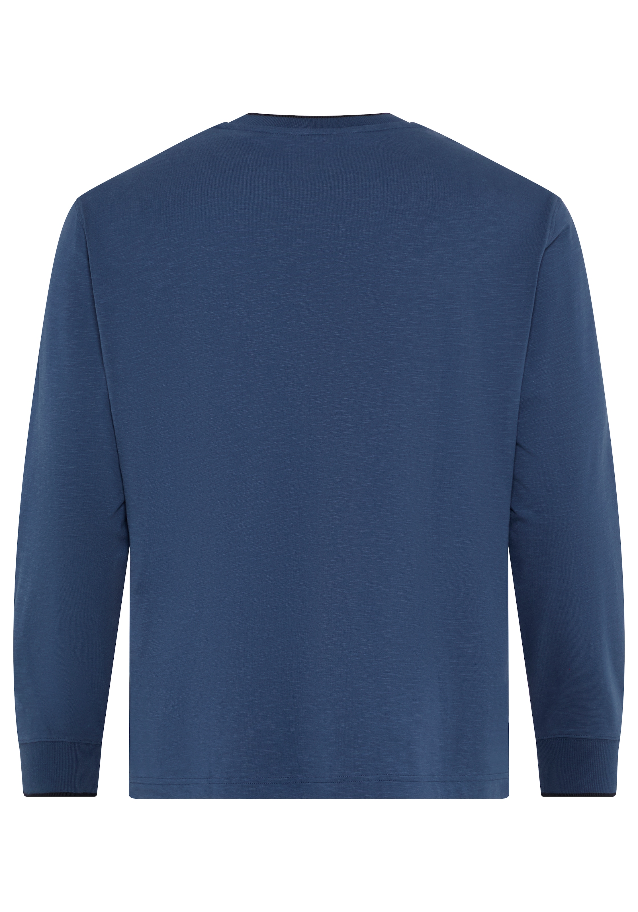 Man's World Plus Rundhalsshirt »auch in Grosse Grössen bis Gr. 7XL« Regular Fit, Langarm, bedruckte Optik, für Casualmode