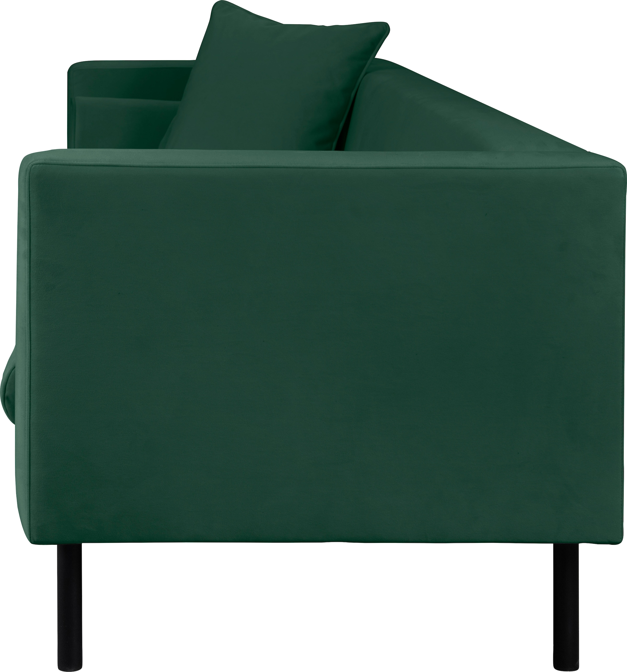 Guido Maria Kretschmer Home&Living 2-Sitzer »Lillibeth Designsofa mit Wellenunterfederung, Masse B/T/H: 155/74/83 cm«, Zierkissen als Wendekissen, in Samtoptik oder Cord