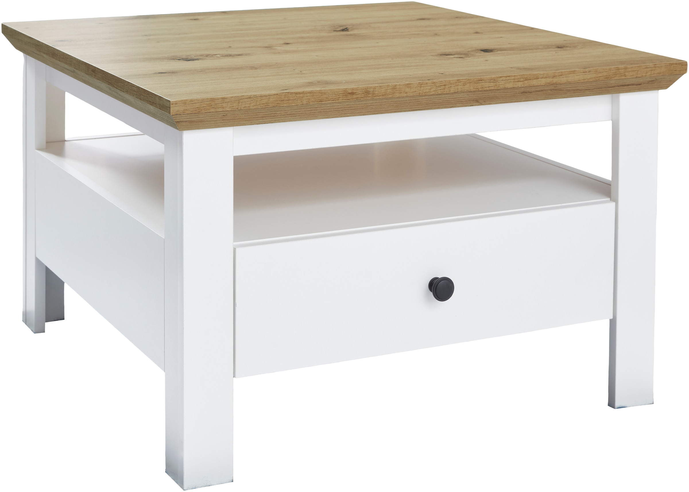 INOSIGN Couchtisch »Ulm«, Couchtisch mit Schublade & offenem Fach - (B/T/H) 70/70/46 cm