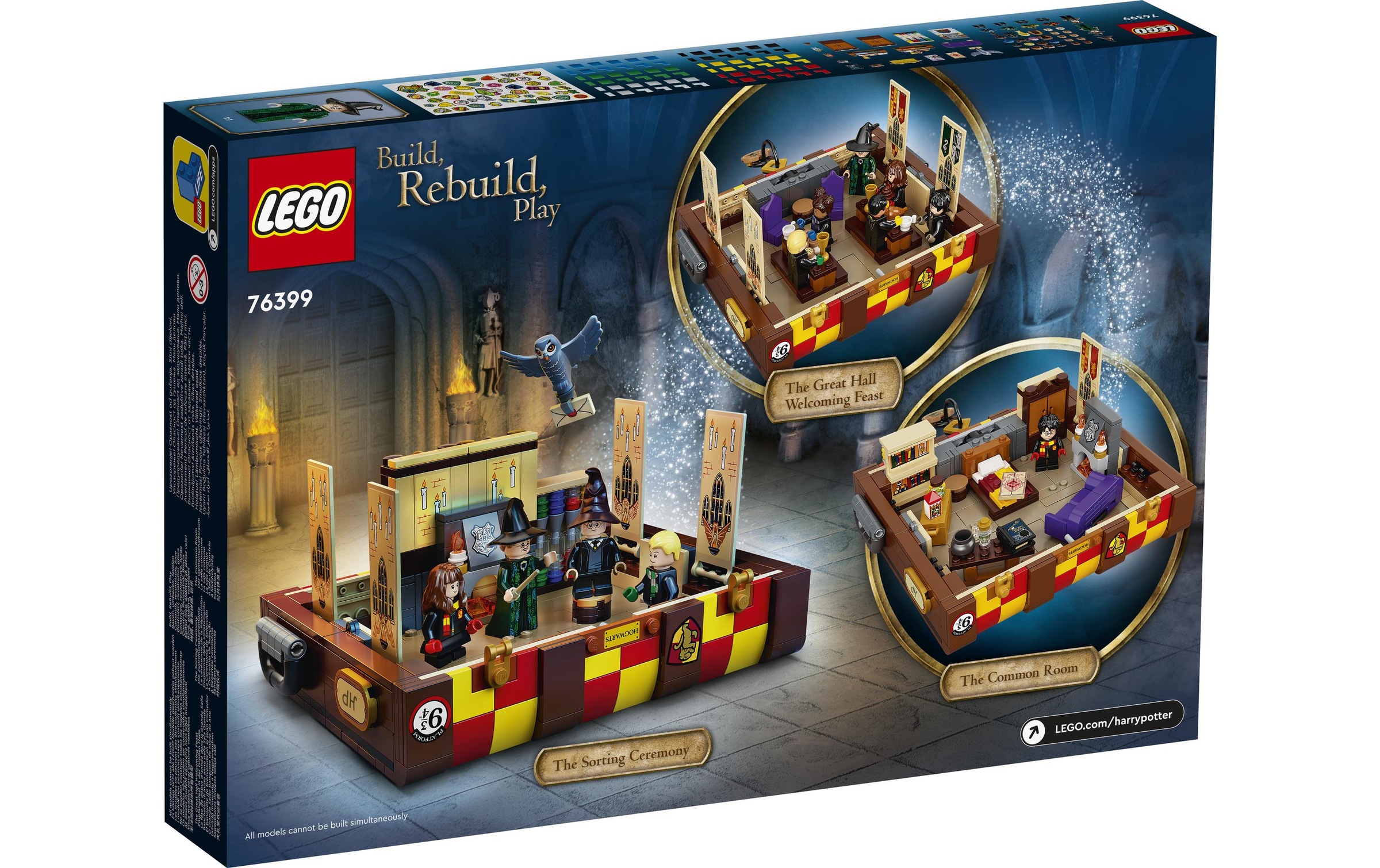 LEGO® Spielbausteine »Potter Hogwarts Zauberkasten«, (603 St.)