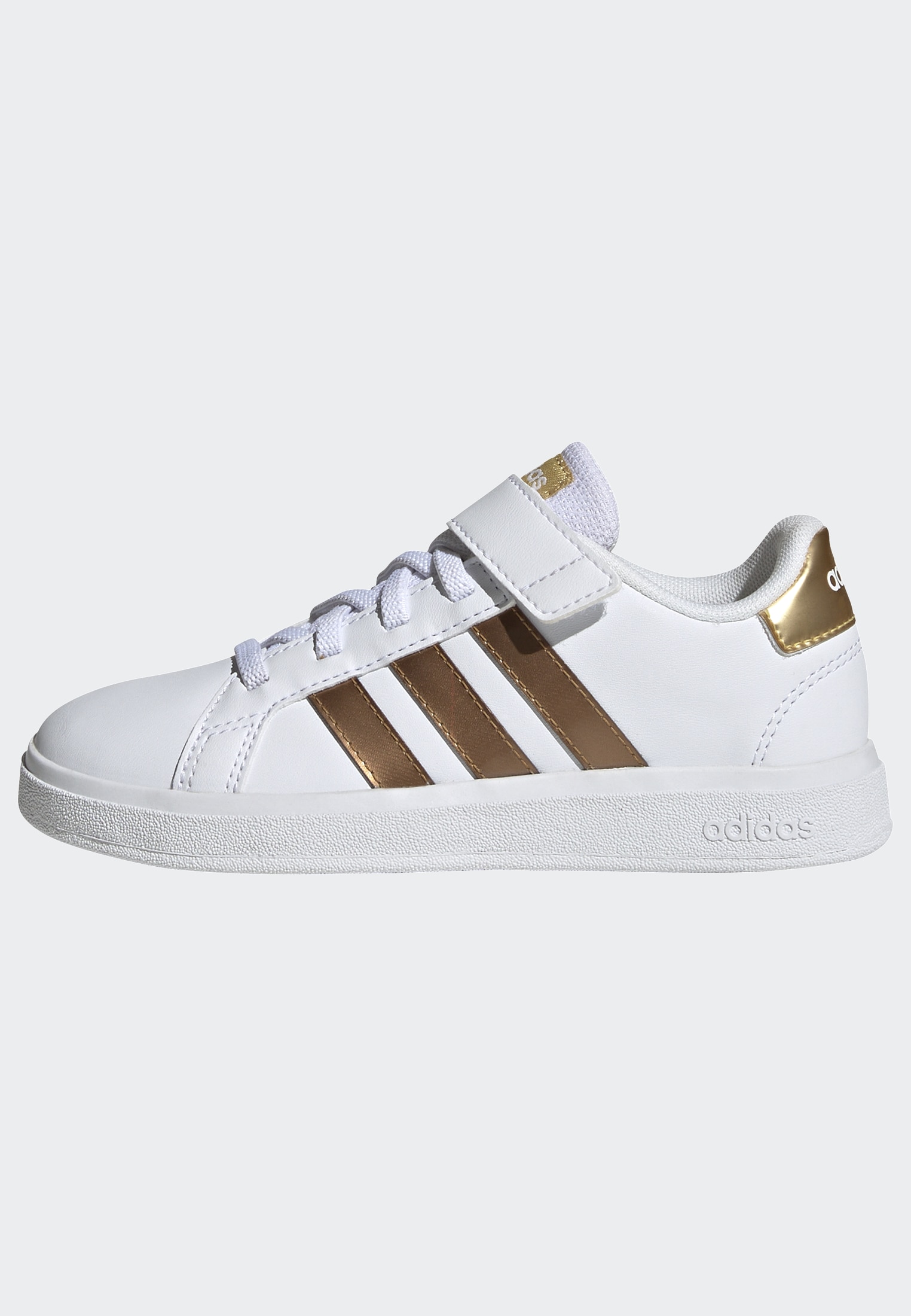 adidas Sportswear Sneaker »GRAND COURT SUSTAINABLE LIFESTYLE COURT ELASTIC LACE AND TOP STRAP«, Design auf den Spuren des adidas Superstar