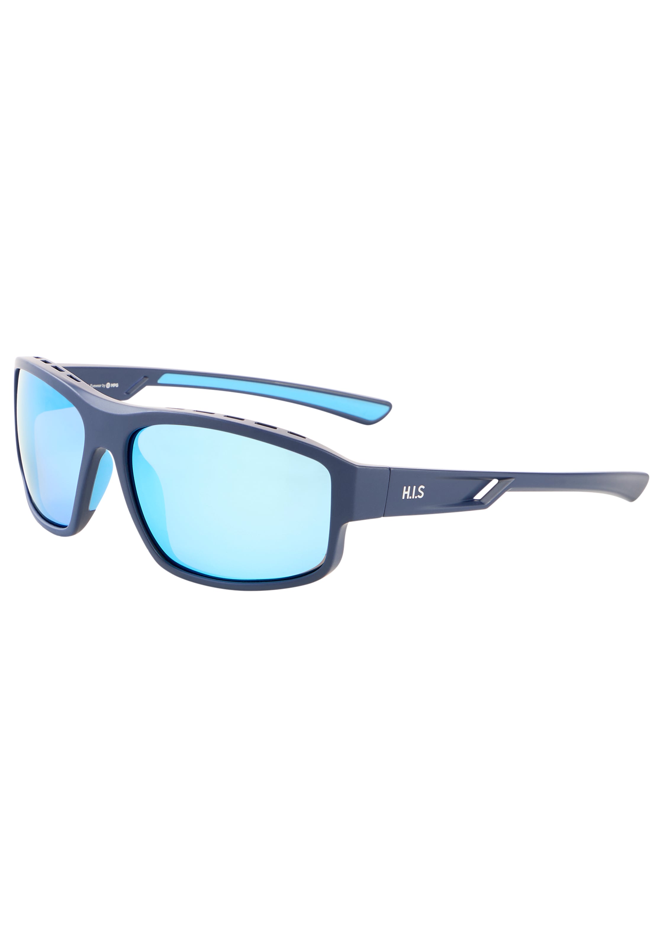 H.I.S Lunettes de soleil »mit hochwertigen, blauverspiegelt polarisierende Gläser« 3 cuis Monture pleine bordure, forme ovale, pour ELLE et LUI