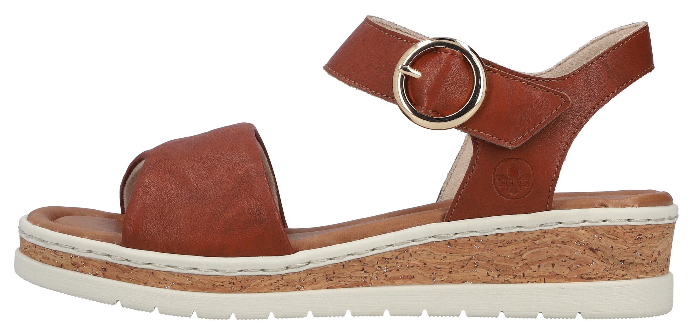 Rieker Sandales compensées  Chaussure d'été, chaussure de vacances, sandale avec scratch