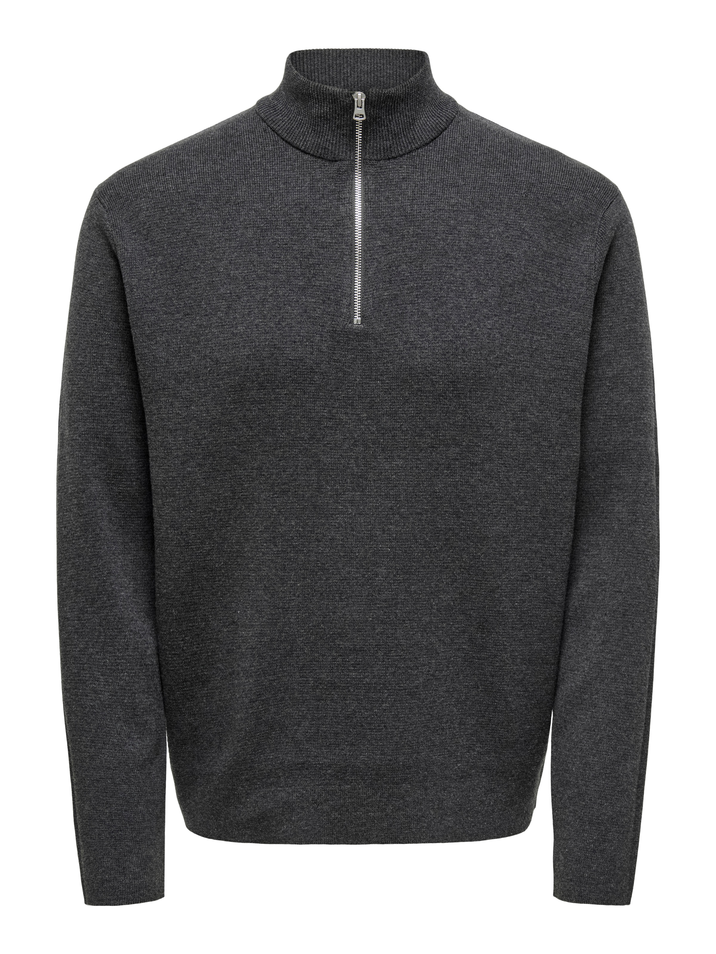 ONLY & SONS Troyer »ONSTING LIFE REG HALF ZIP KNIT NOOS« Baumwolle, regular fit