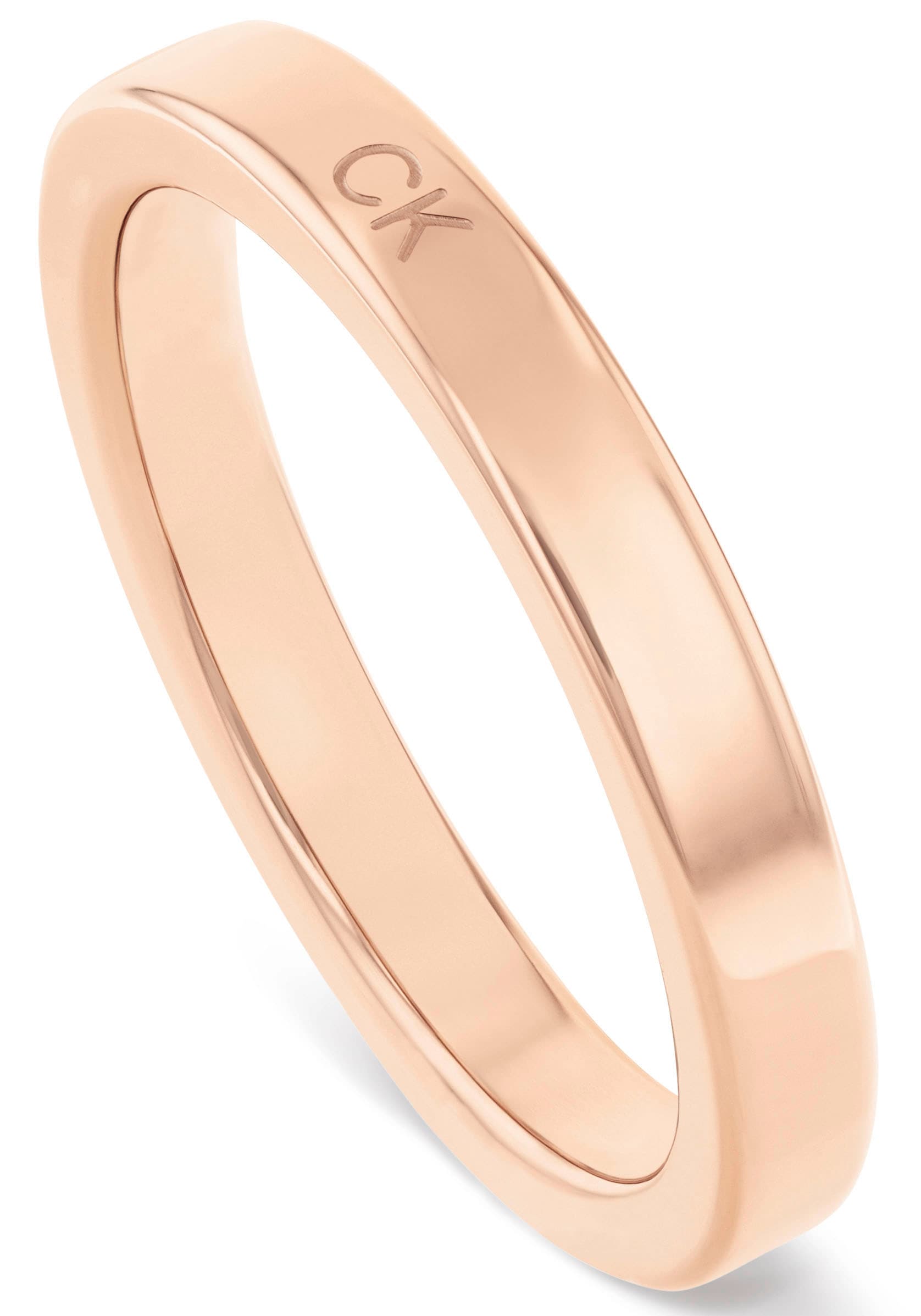 Calvin Klein Ring-Set »Multipack Schmuck Edelstahl Fingerringe Ringset Damenringe SQUARES«, (Set, 3 tlg.)