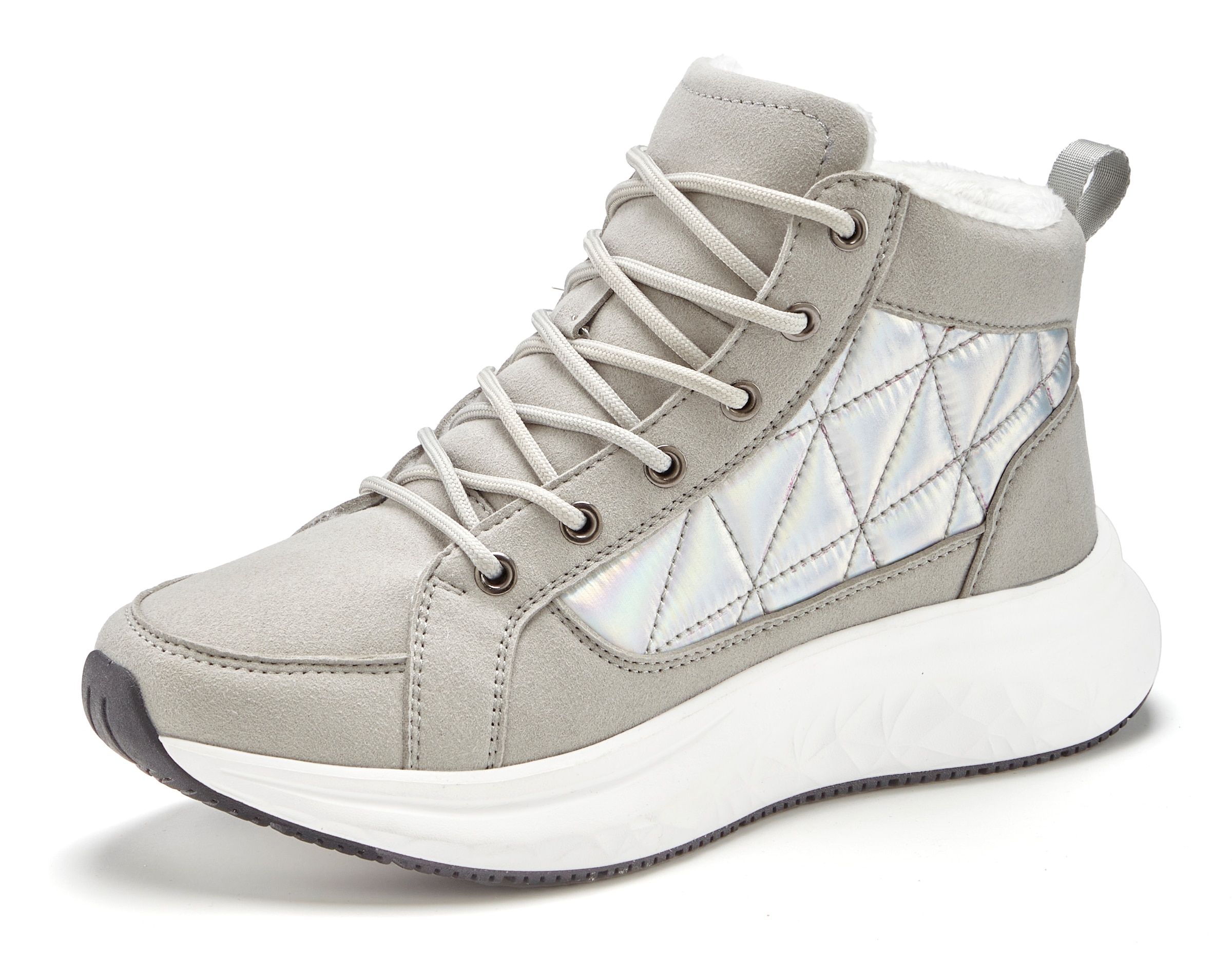 Vivance Stiefelette »Stiefel, Outdoorstiefel, Winterstiefelette,«  im modischen Metallic-Look VEGAN