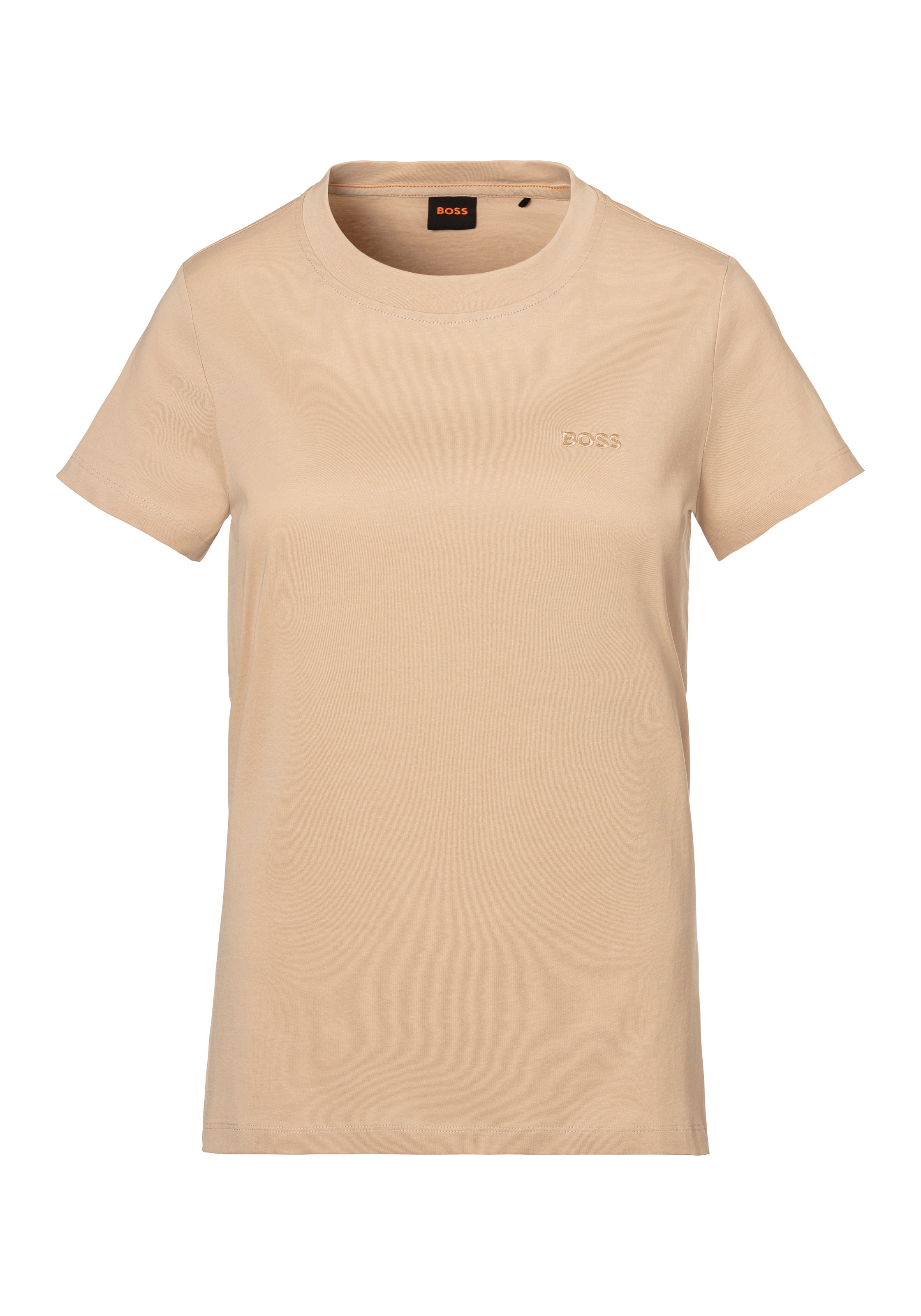 BOSS ORANGE T-Shirt »C_Esogo_2 Premium Damenmode«, mit BOSS Stickerei