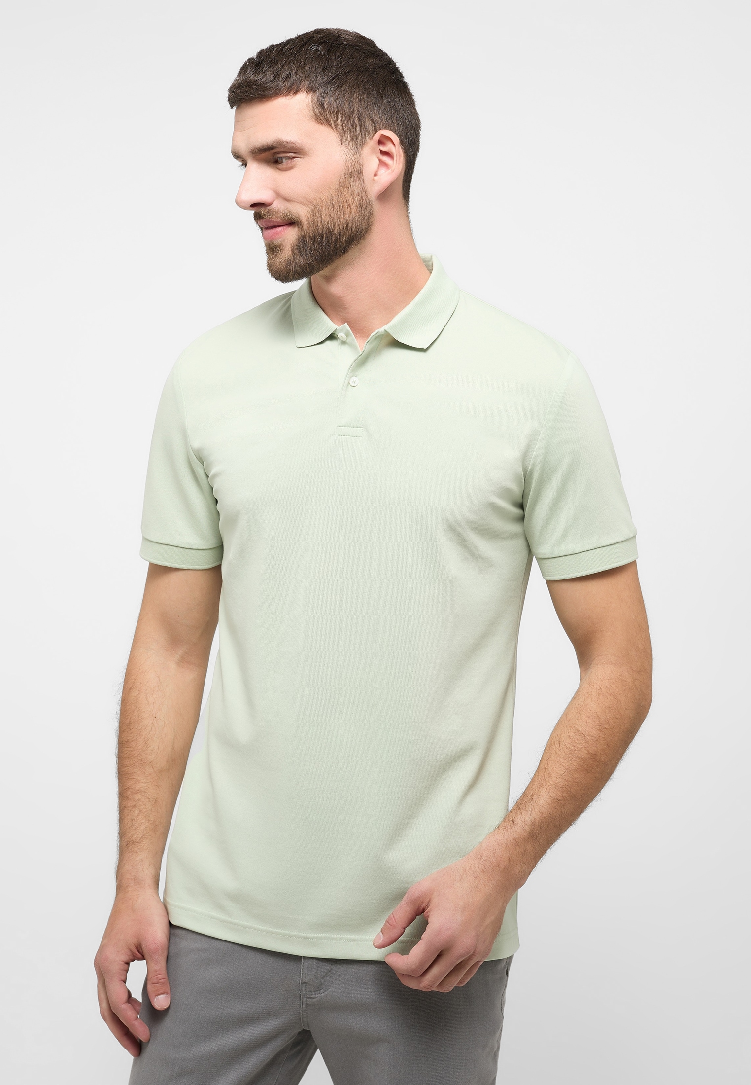 Eterna Langarm-Poloshirt »MODERN FIT«