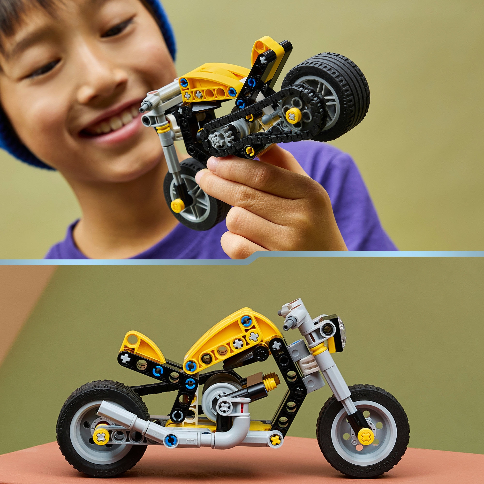 LEGO® Pions de construction »Gelbes Motorrad (42225), LEGO Technic«