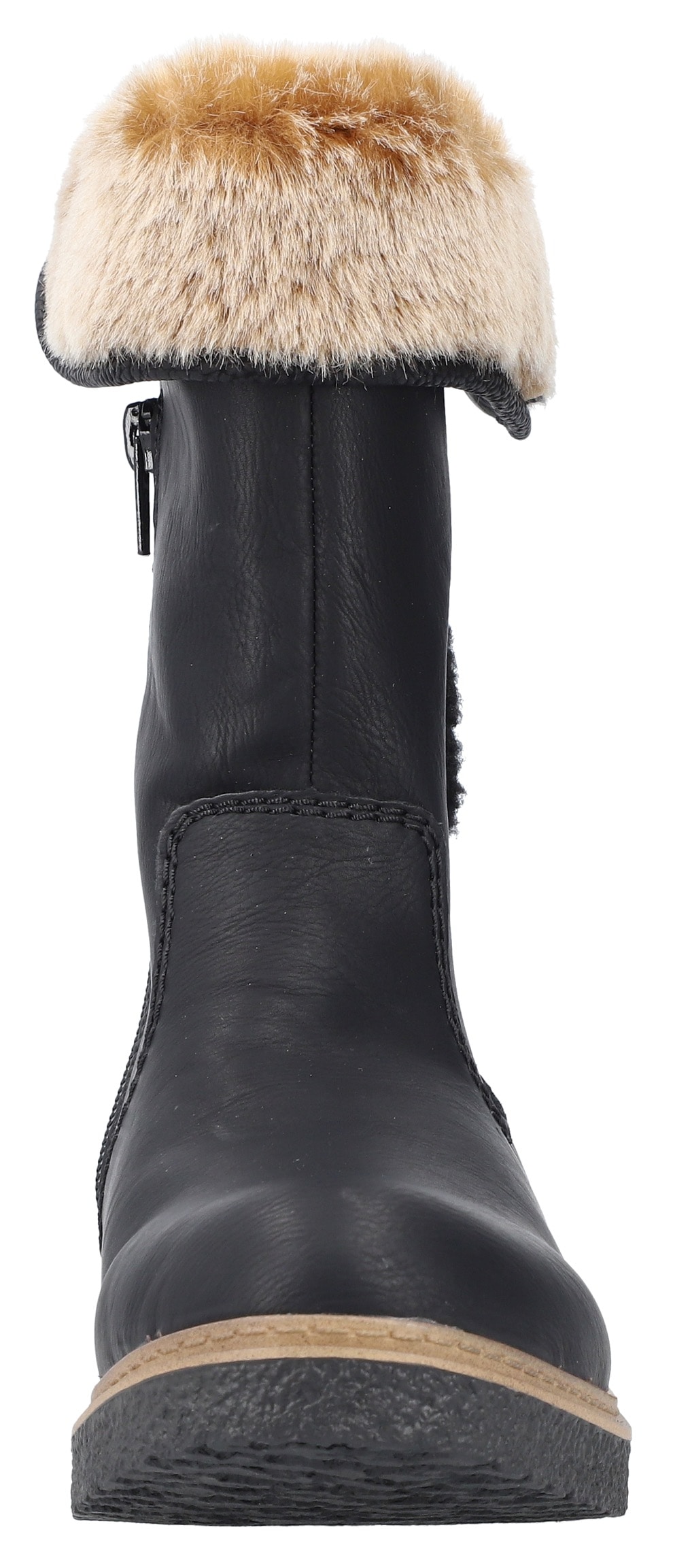 Rieker Winterstiefelette, Winterboots, Warmfutter, Blockabsatz, mit Innenreissverschluss