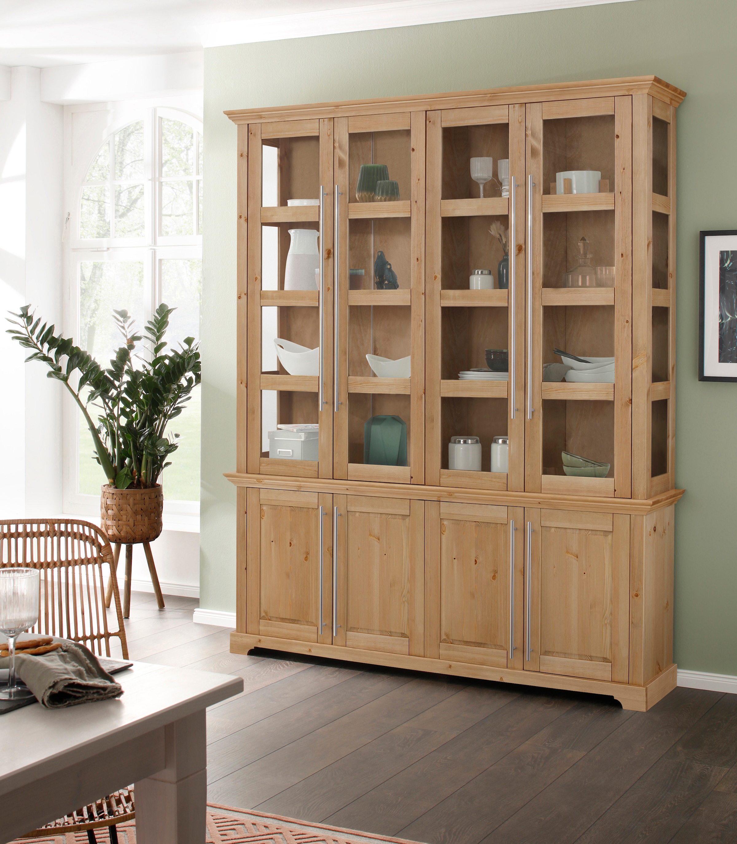 Home affaire Vitrines »Meliss« aus massiver Kiefer, FSC® zertifiziert, Breite 171 cm