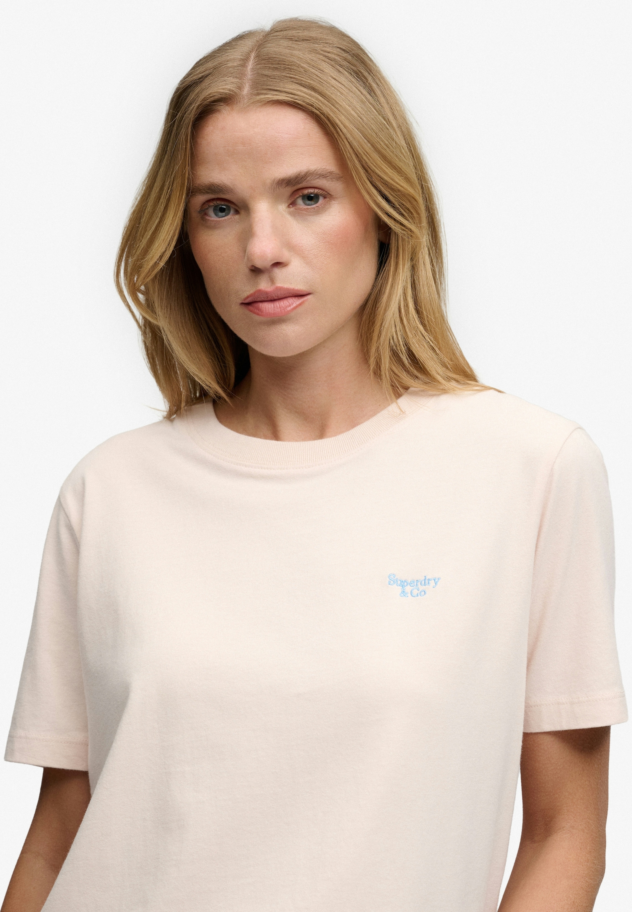 Superdry T-shirt »SIGNATURE EMB TEE« coton, coupe décontractée