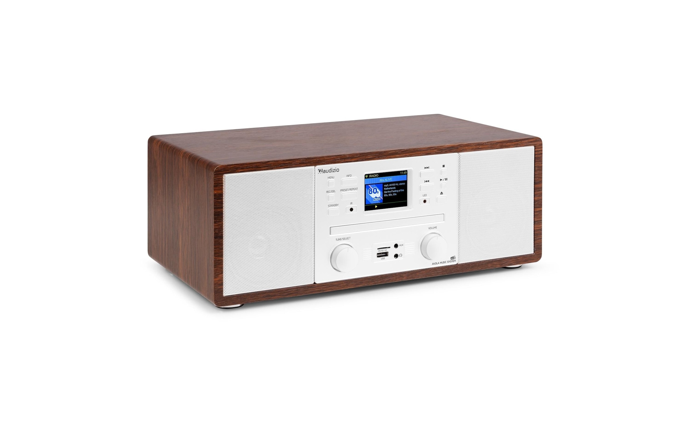 AUDIZIO Digitalradio (DAB+) »Avola-WHT DAB+/FM Radio mit BT u. CD, WLAN« ( )