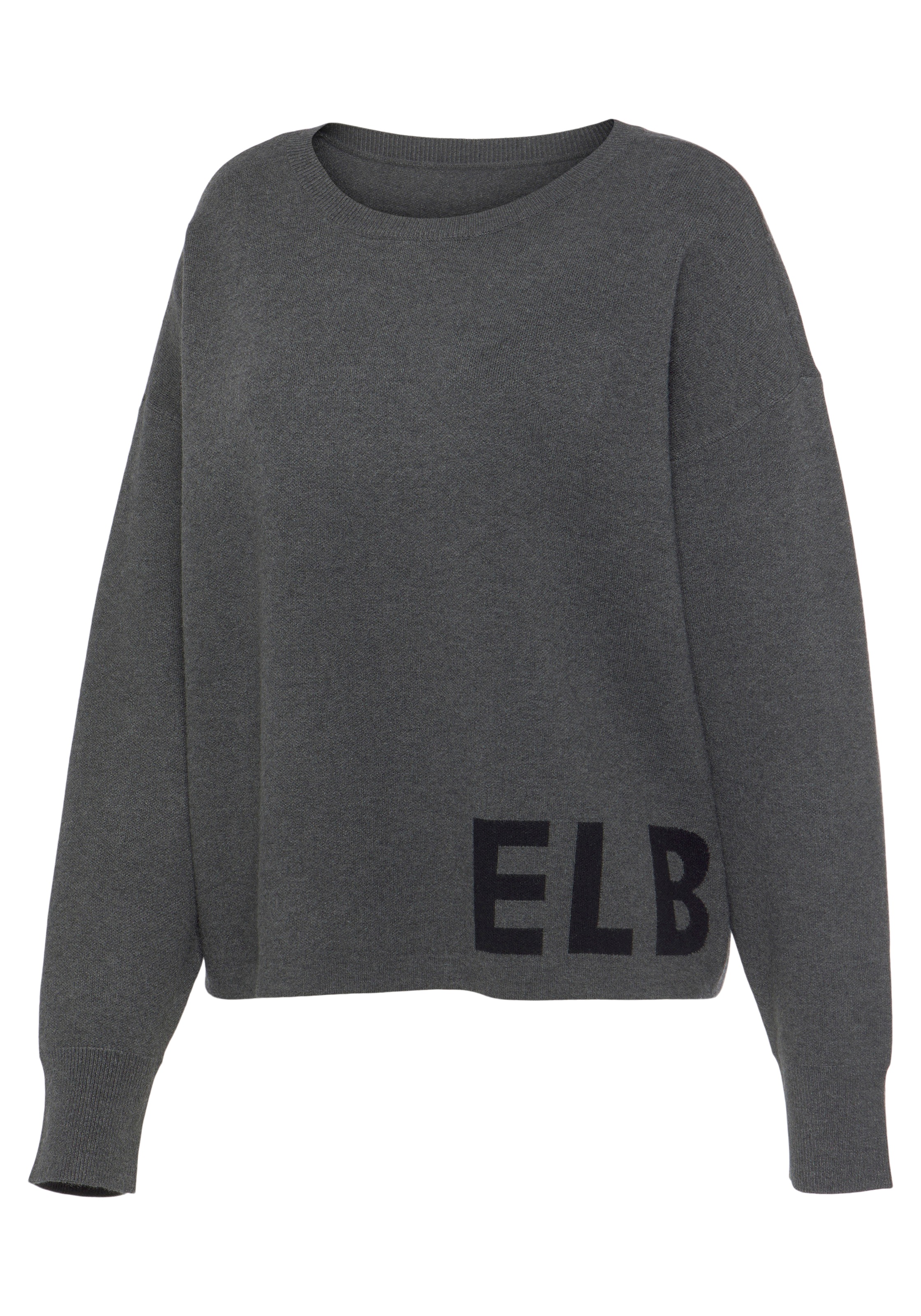 Elbsand Strickpullover, aus hochwertigem Strick mit eingestricktem Logo, Loungewear