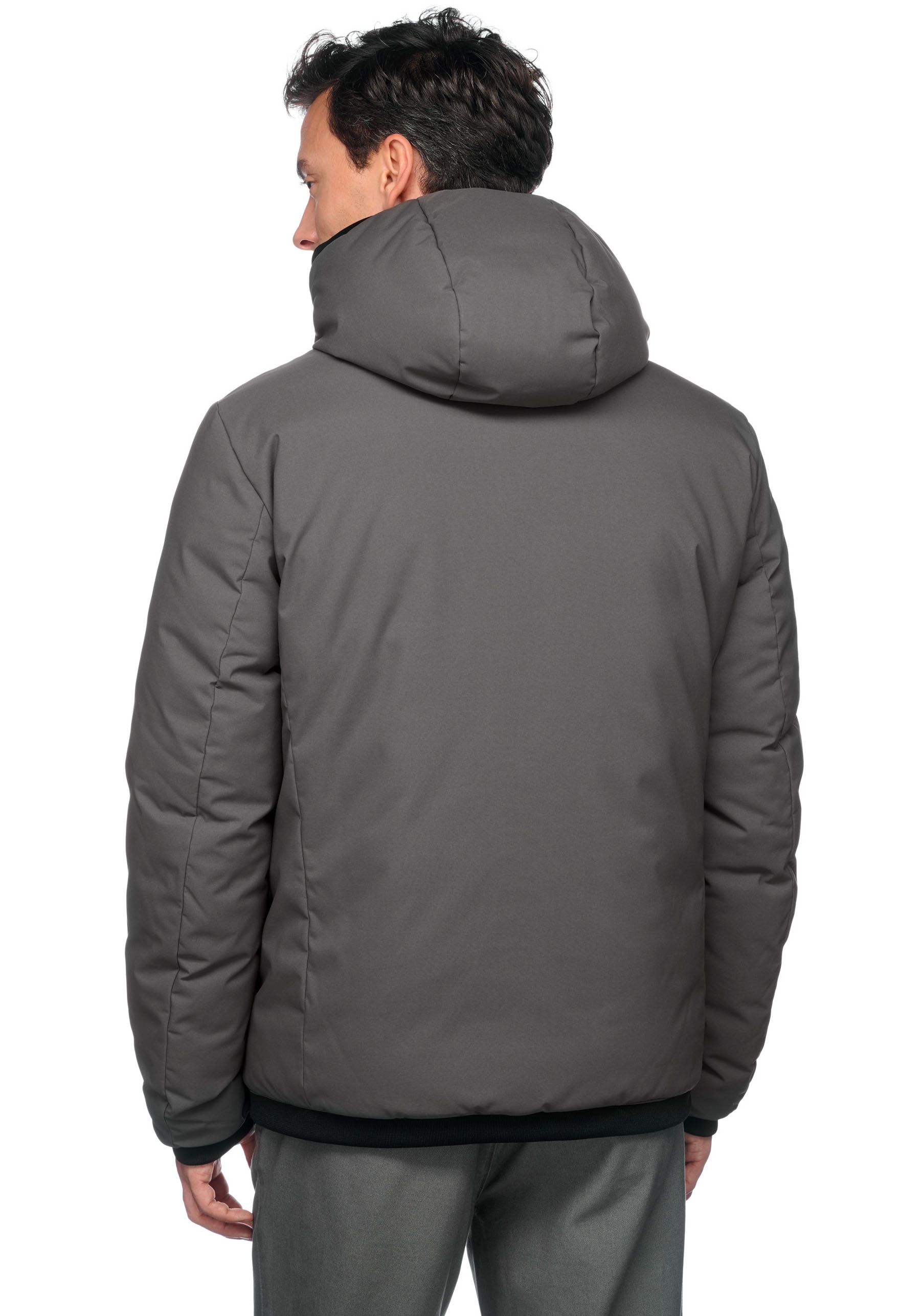 Geox Wendejacke »SPHERICA«, mit Kapuze, eine Seite glatt - eine Seite gesteppt, Reissverschluss, Kapuze