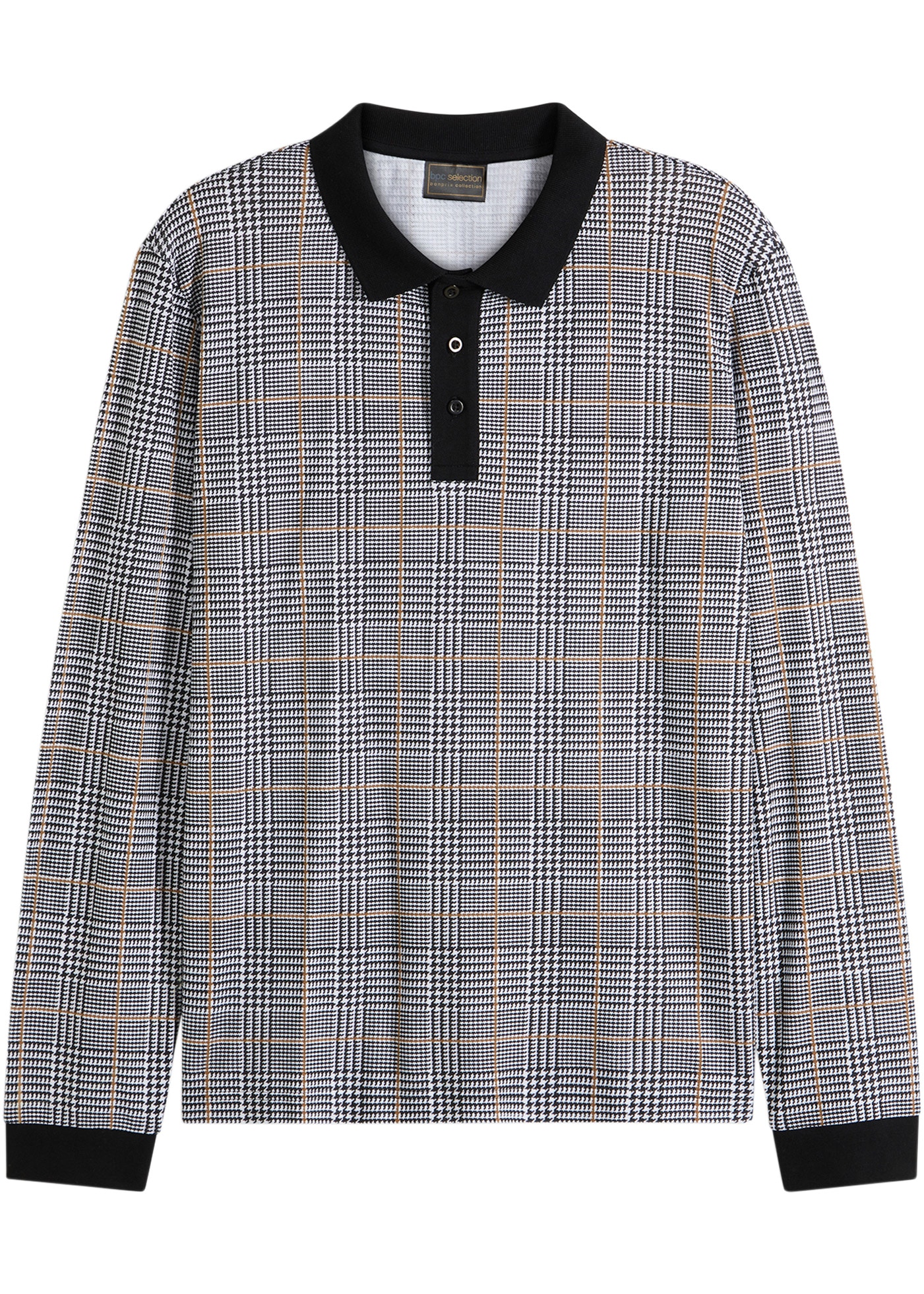 bonprix Poloshirt »Piqué Polo-Langarmshirt aus Baumwolle« Piqué Polo-Langarmshirt aus Baumwolle