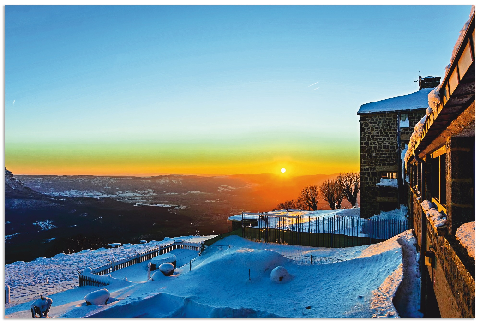 Image of Artland Wandbild »Winterlandschaft in Asturien«, Berge, (1 St.), in vielen Grössen & Produktarten - Alubild / Outdoorbild für den Aussenbereich, Leinwandbild, Poster, Wandaufkleber / Wandtattoo auch für Badezimmer geeignet bei Ackermann Versand Schweiz