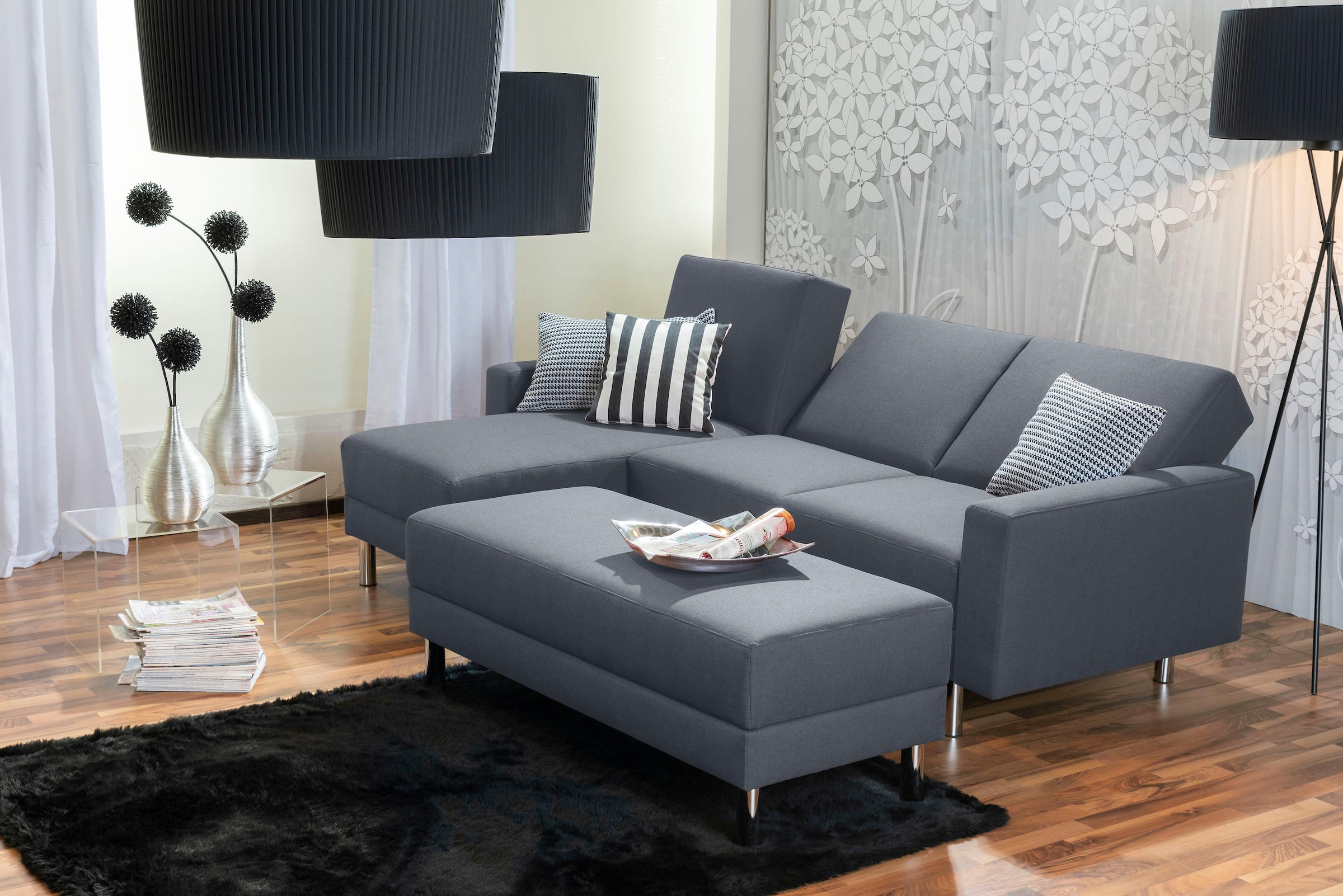 Max Winzer® Schlafsofa »Just Fresh«, mit Rückenverstellung, inklusive Stauraumhocker