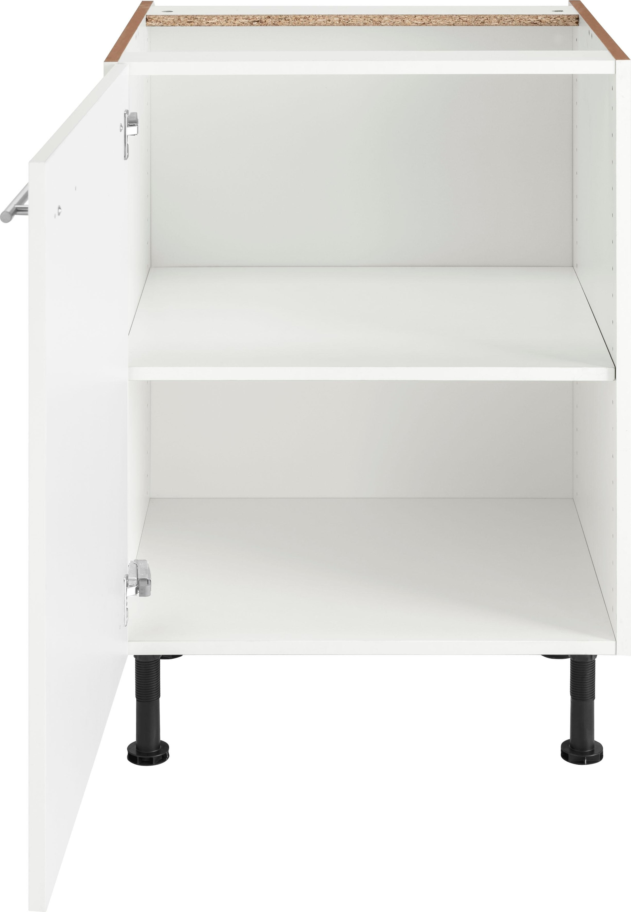 OPTIFIT Unterschrank »Bern«, 60 cm breit, mit 1 Tür mit höhenverstellbaren Füssen, mit Metallgriff