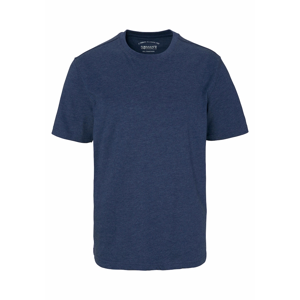 Man's World T-Shirt, (Packung, 2 tlg., 2er-Pack), aus Baumwollmischung
