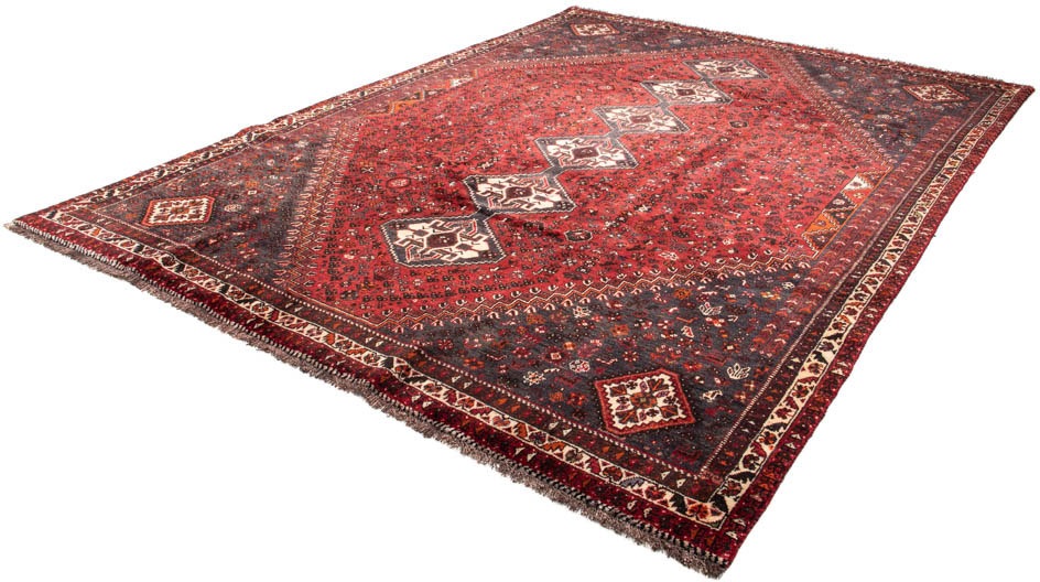 Image of morgenland Orientteppich »Perser - Nomadic - 320 x 235 cm - dunkelrot«, rechteckig, 10 mm Höhe, Wohnzimmer, Handgeknüpft, Einzelstück mit Zertifikat bei Ackermann Versand Schweiz