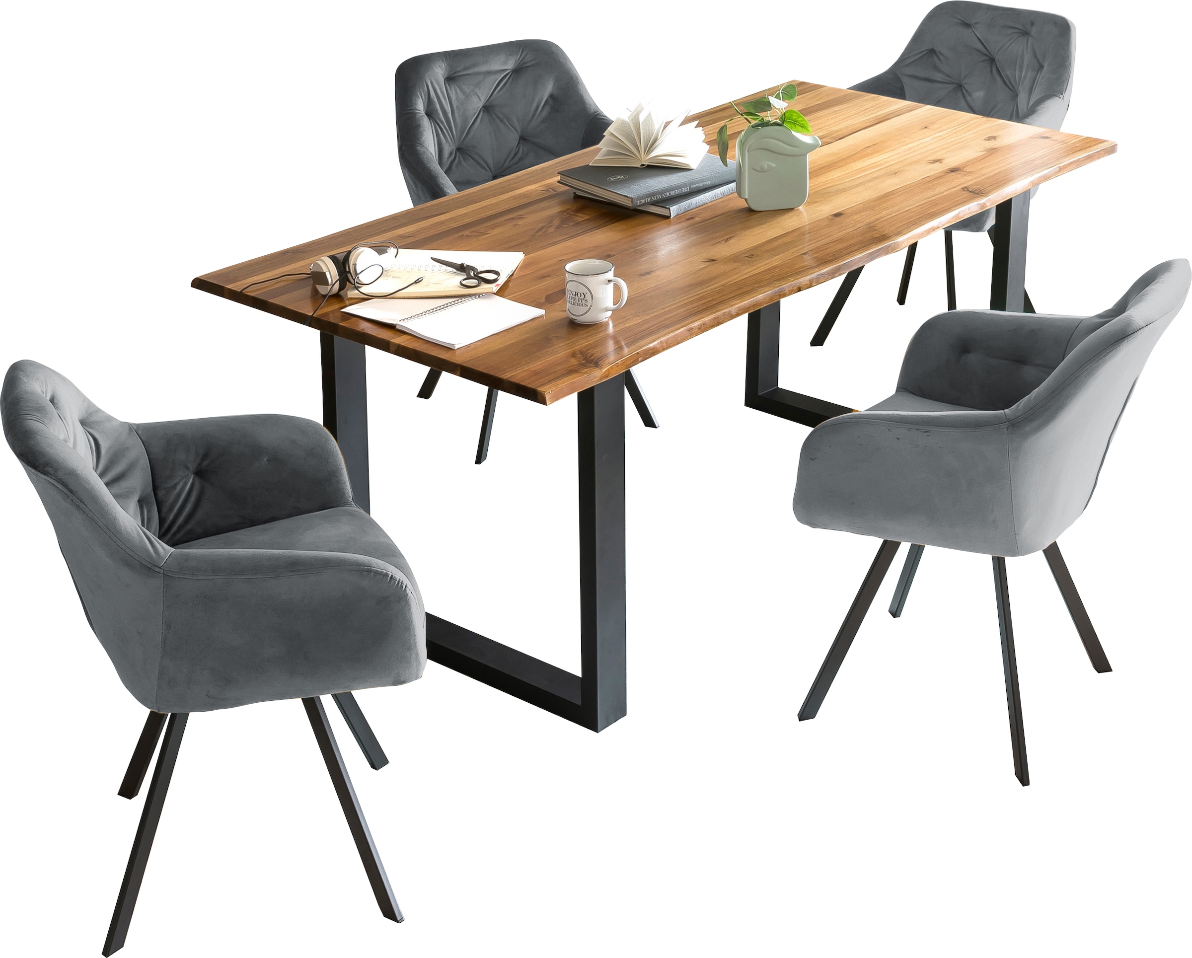 SalesFever Ensemble de salle à manger »Essgruppe für stilvolles Speisen« Ensemble, 5 cuis tlg. Set de 5 pièces pour votre maison